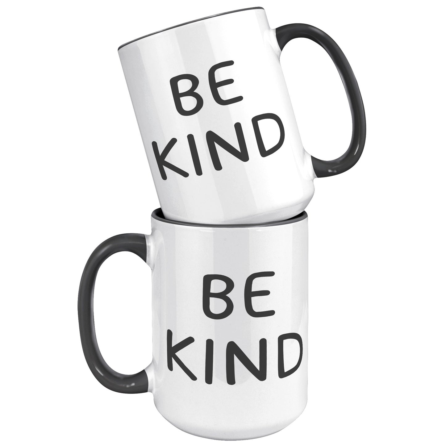 Be Kind Coffee 15oz Accent Mug, Coffee Drinker Gift, Inspirational Coffee Mug