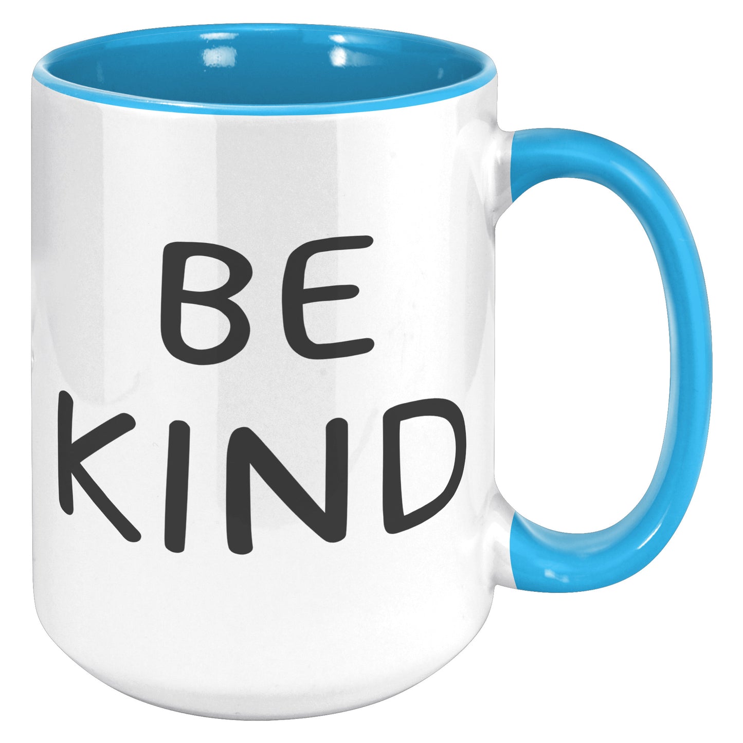 Be Kind Coffee 15oz Accent Mug, Coffee Drinker Gift, Inspirational Coffee Mug