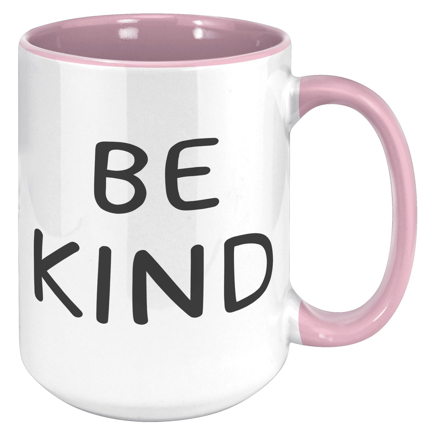 Be Kind Coffee 15oz Accent Mug, Coffee Drinker Gift, Inspirational Coffee Mug