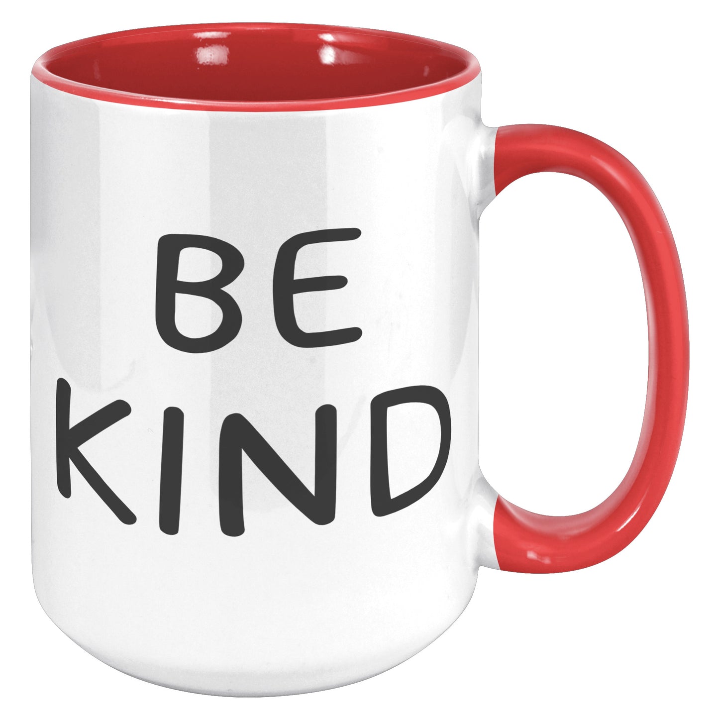 Be Kind Coffee 15oz Accent Mug, Coffee Drinker Gift, Inspirational Coffee Mug