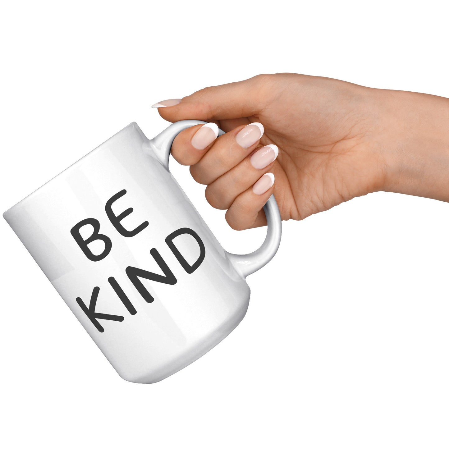 Be Kind Coffee 15oz Mug, Coffee Drinker Gift, Inspirational Coffee Mug