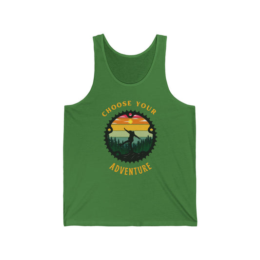 Choose Your Adventure Unisex Jersey Tank Top, Hiking Tank, Nature Lover Gift, Adventure Ware