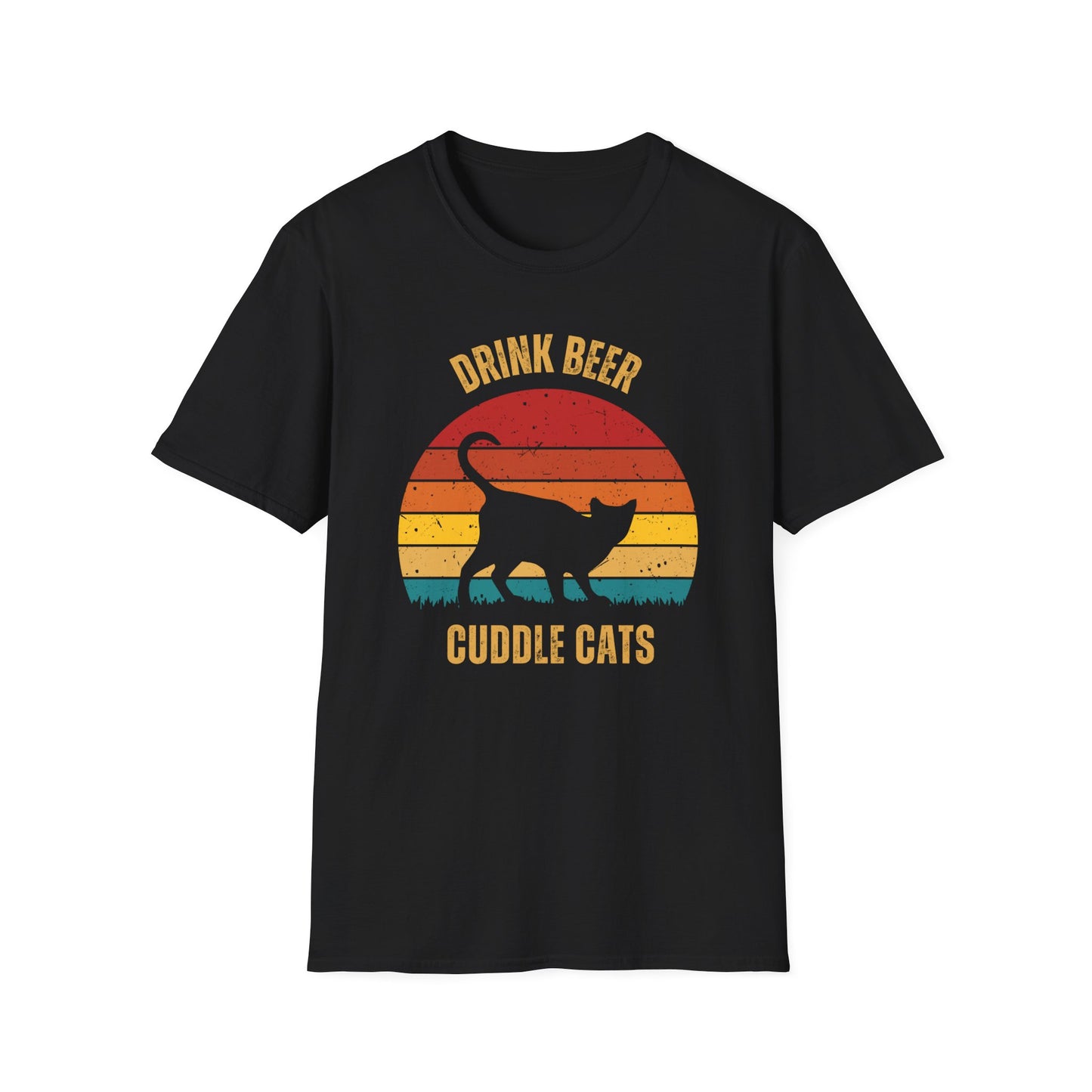 Drink Beer Cuddle Cats, Beer Drinking, Beer Lover Gift, Funny Cat Shirt, Cat Lover Gift, Cat T-Shirt, Cats, Beer, Boyfriend Gift, Girlfriend Gift