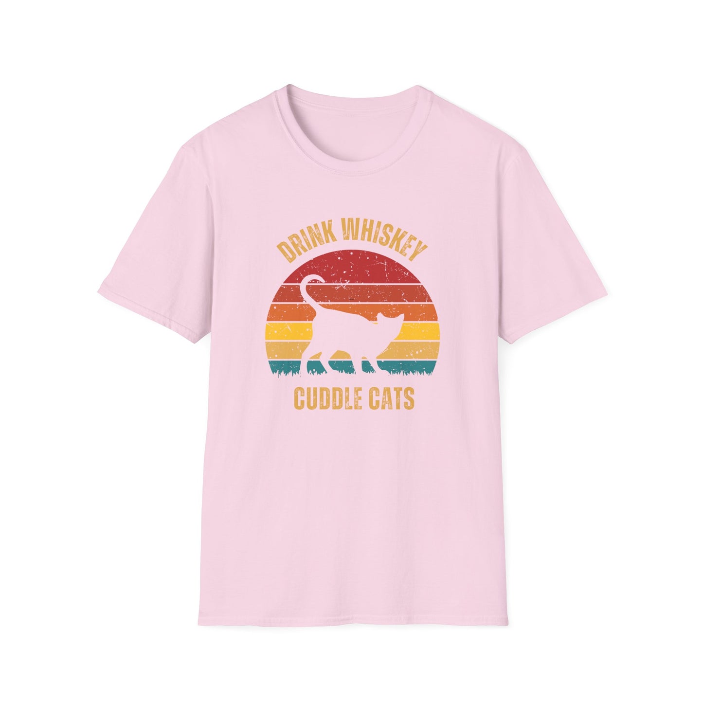Drink Whiskey Cuddle Cats, Whiskey drinker gift, Funny T-shirt