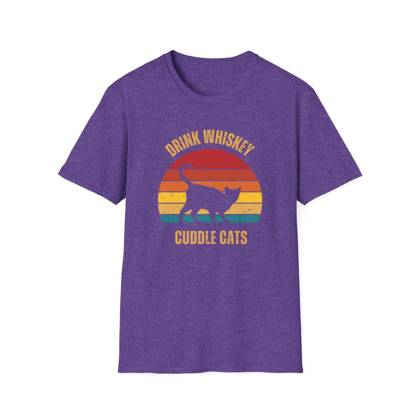 Drink Whiskey Cuddle Cats, Whiskey drinker gift, Funny T-shirt