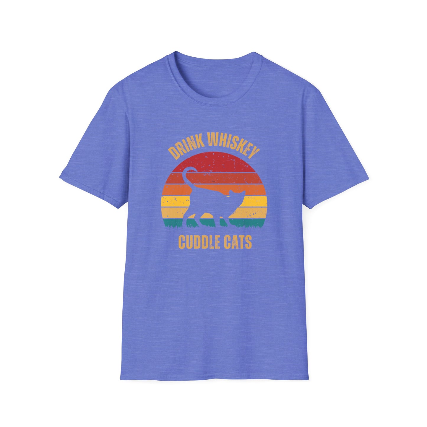 Drink Whiskey Cuddle Cats, Whiskey drinker gift, Funny T-shirt