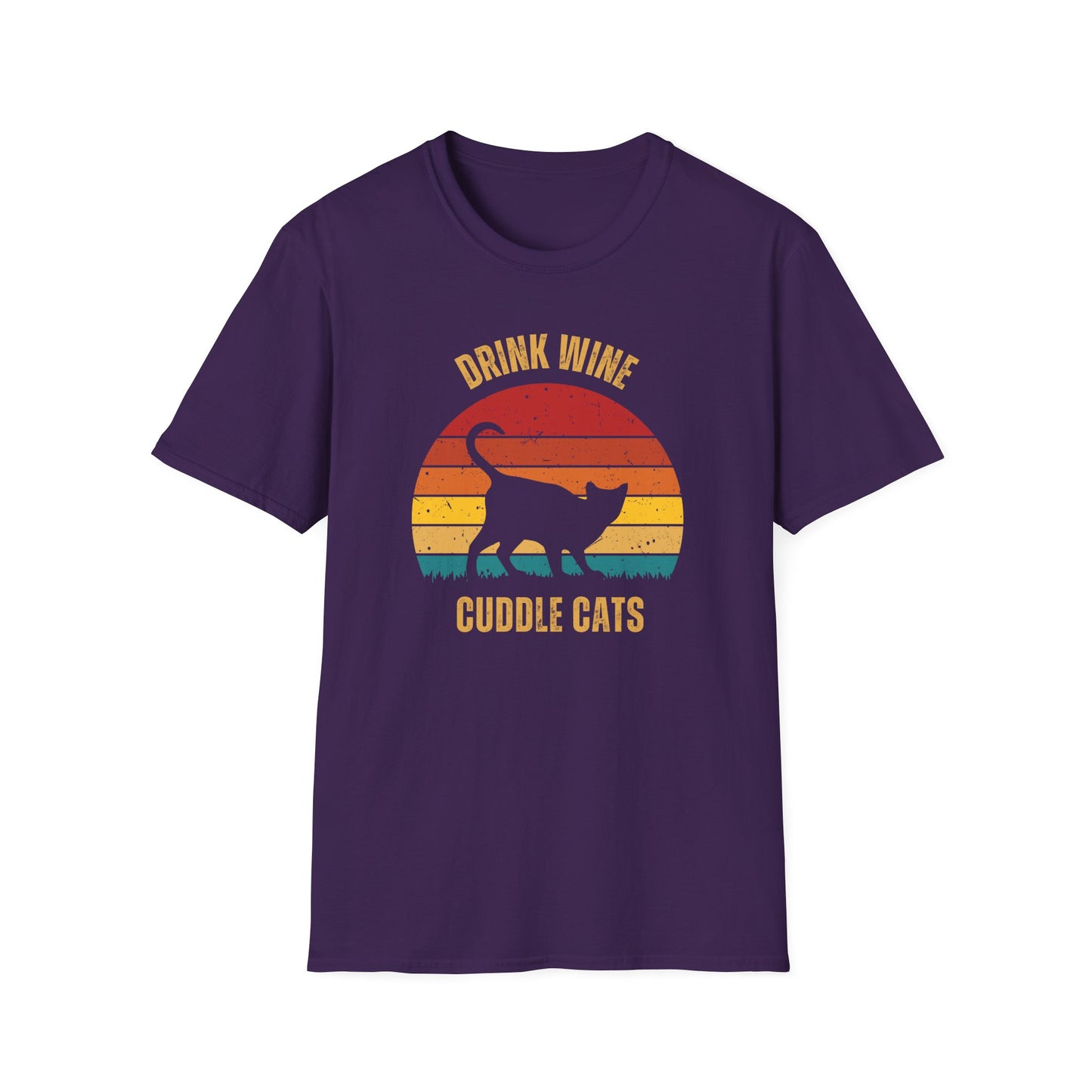 Drink Wine Cuddle Cats, girlfriend gift, boyfriend gift, mom gift, dad gift, cat tee, wine drinker gift, funny cat t-shirt