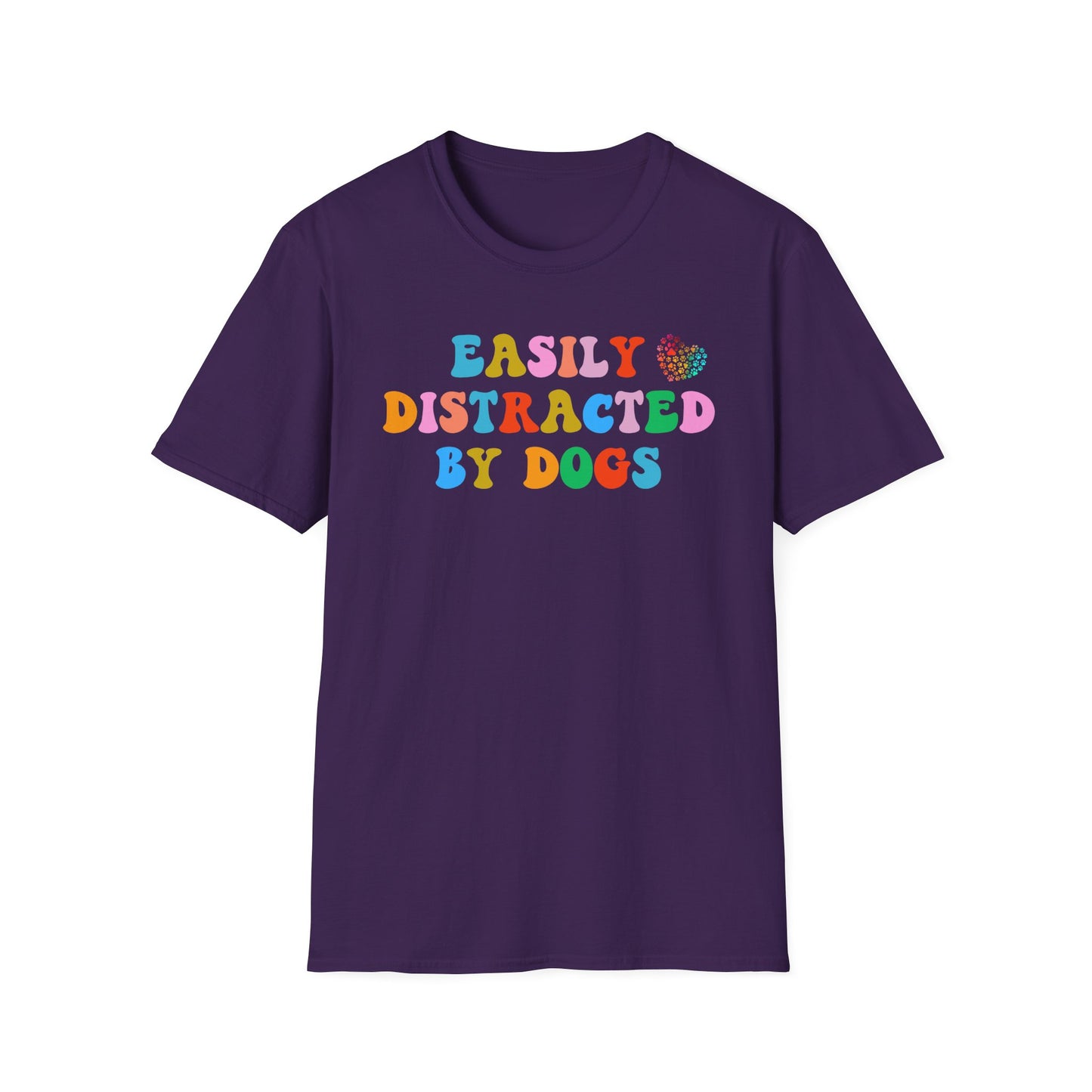 Easily Distracted By Dogs, Dog Dad Shirt, Funny Dog Shirt, Mens Dog T shirt, Gift for Dog Lovers, Shirt for Dog Owners, Gift for Dog Owner, Boyfriend Gift, Girlfriend Gift