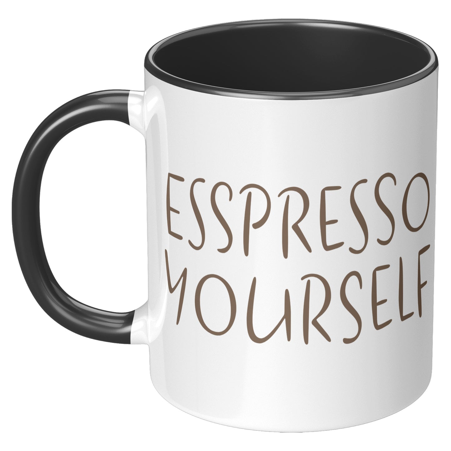 Espresso Yourself 11oz Accent Mug, Coffee Drinker Gift, Espresso Lover Gift