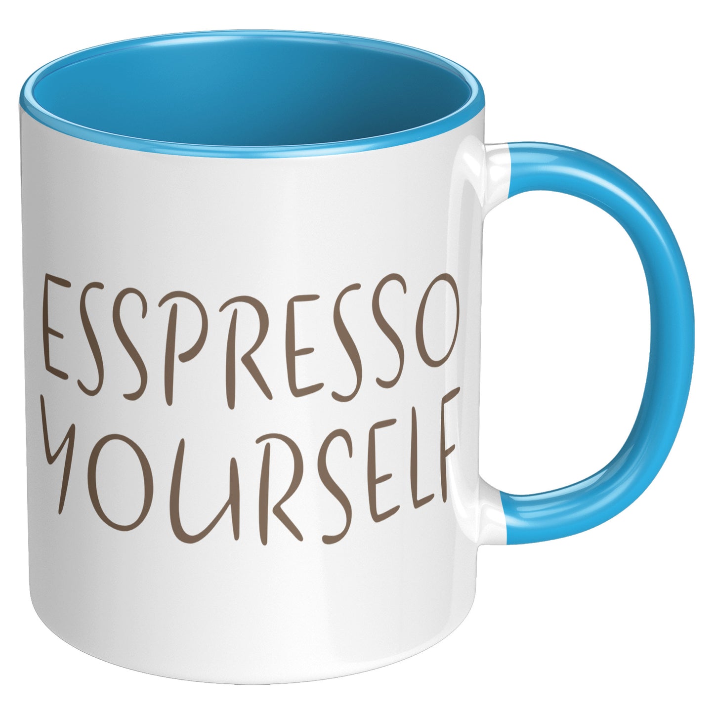 Espresso Yourself 11oz Accent Mug, Coffee Drinker Gift, Espresso Lover Gift