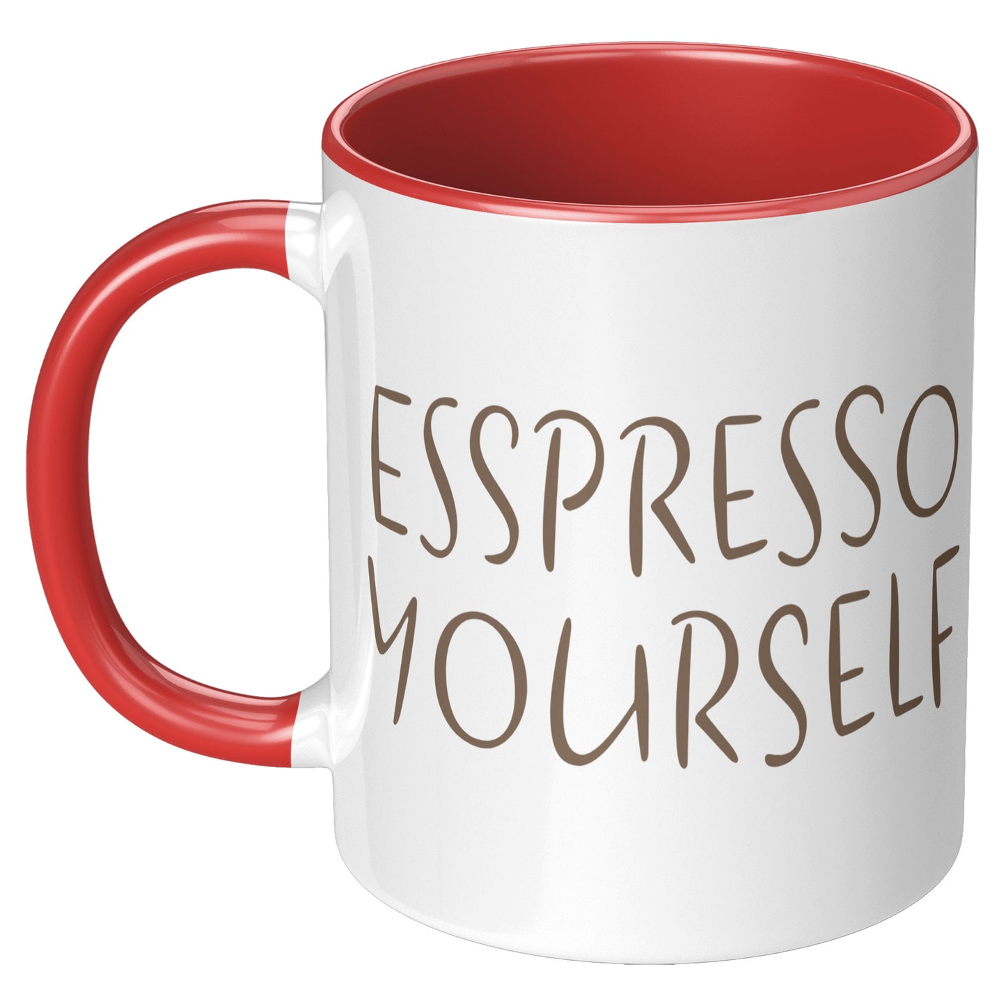 Espresso Yourself 11oz Accent Mug, Coffee Drinker Gift, Espresso Lover Gift