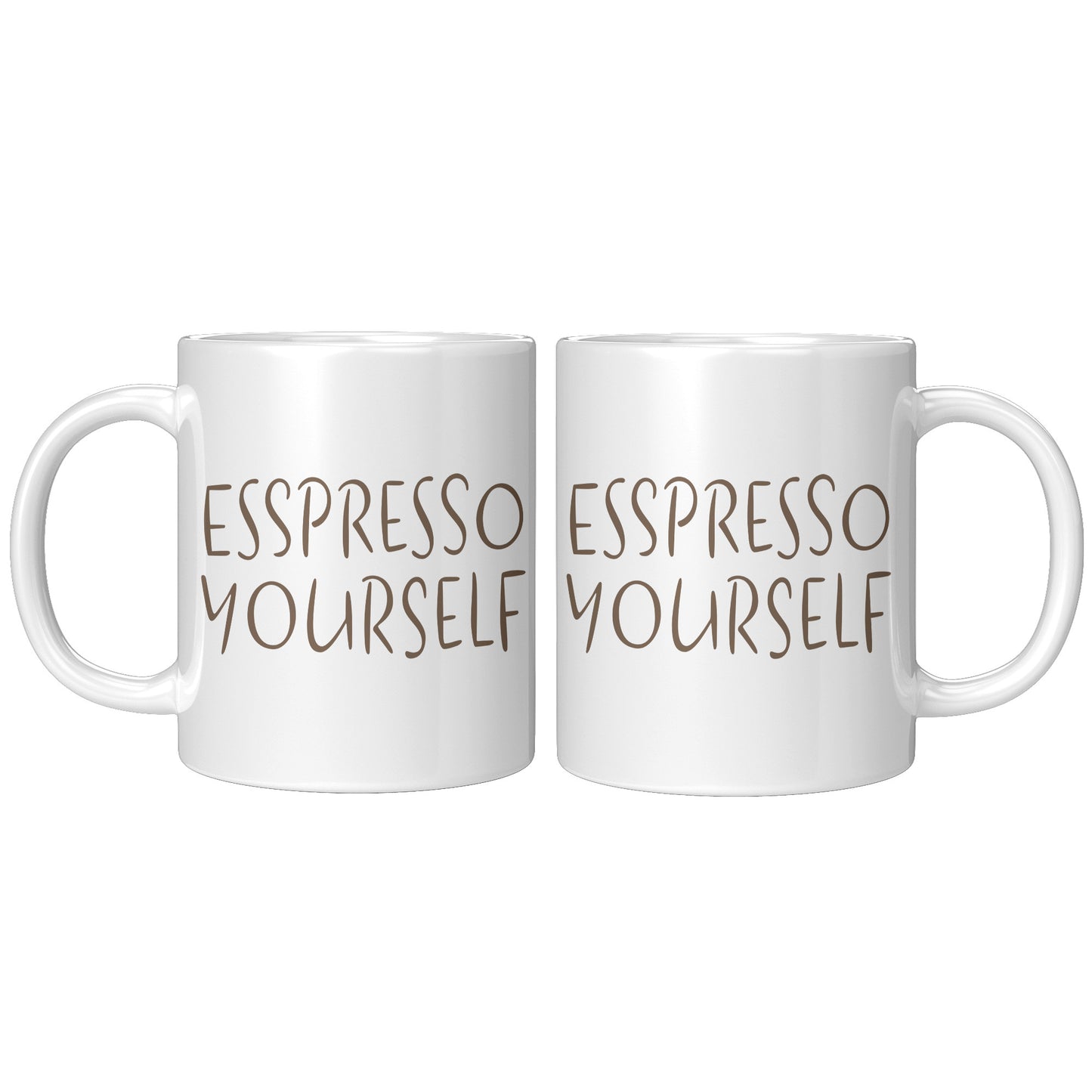 Espresso Yourself 11oz White Mug, Coffee Drinker Gift, Espresso Lover Gift