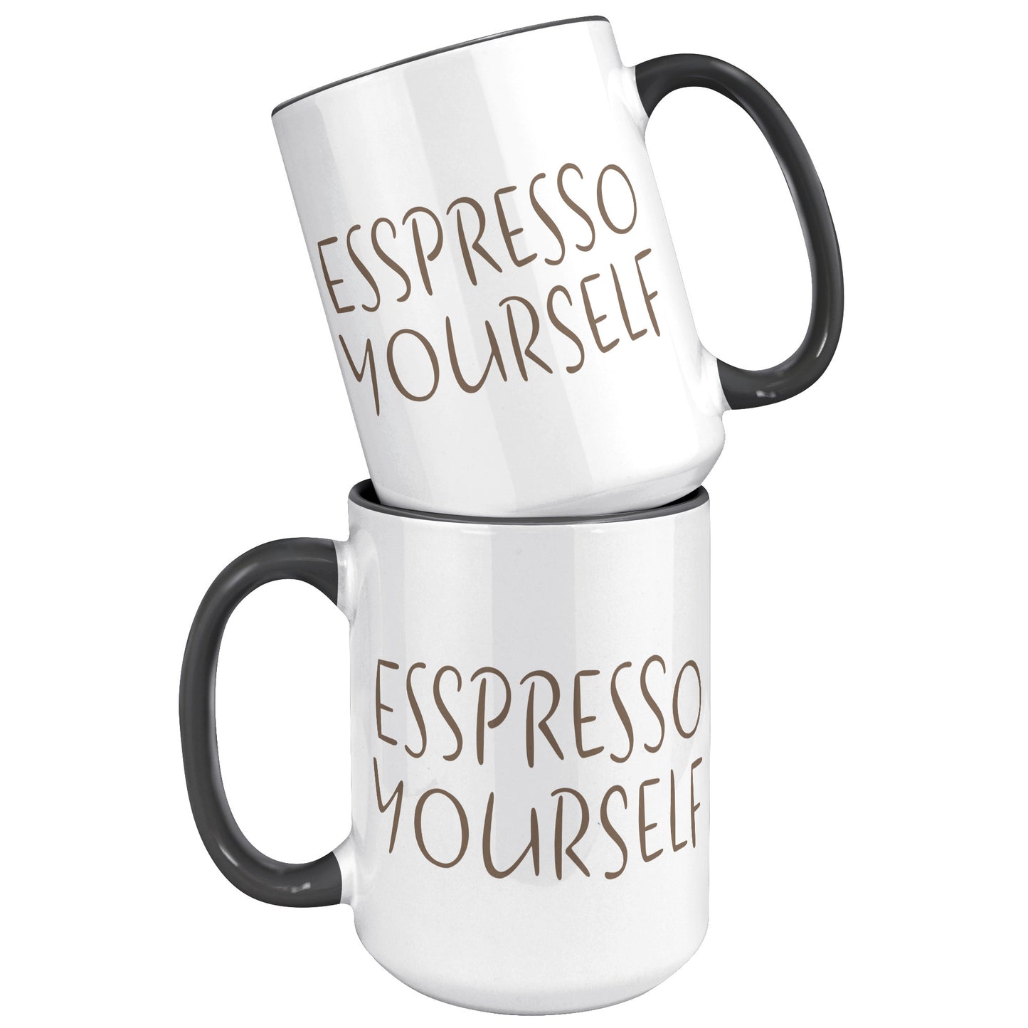 Espresso Yourself 15oz Accent Mug, Coffee Drinker Gift, Espresso Lover Gift