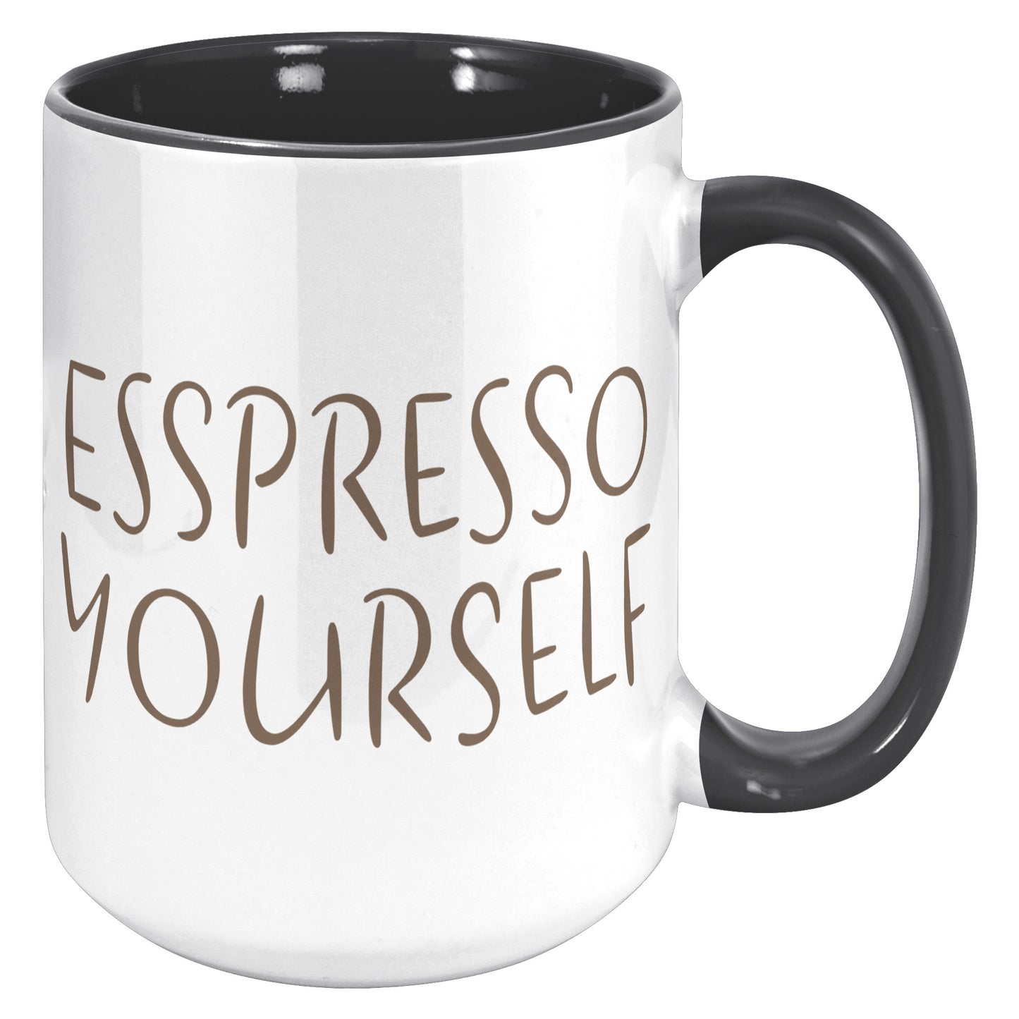 Espresso Yourself 15oz Accent Mug, Coffee Drinker Gift, Espresso Lover Gift