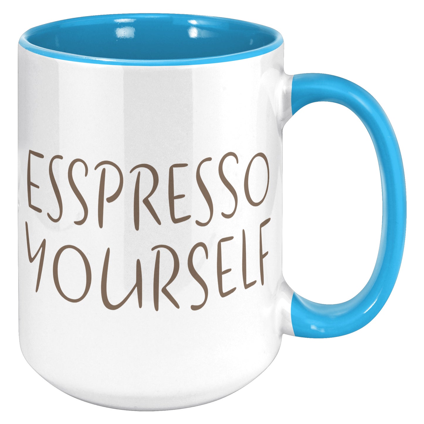 Espresso Yourself 15oz Accent Mug, Coffee Drinker Gift, Espresso Lover Gift