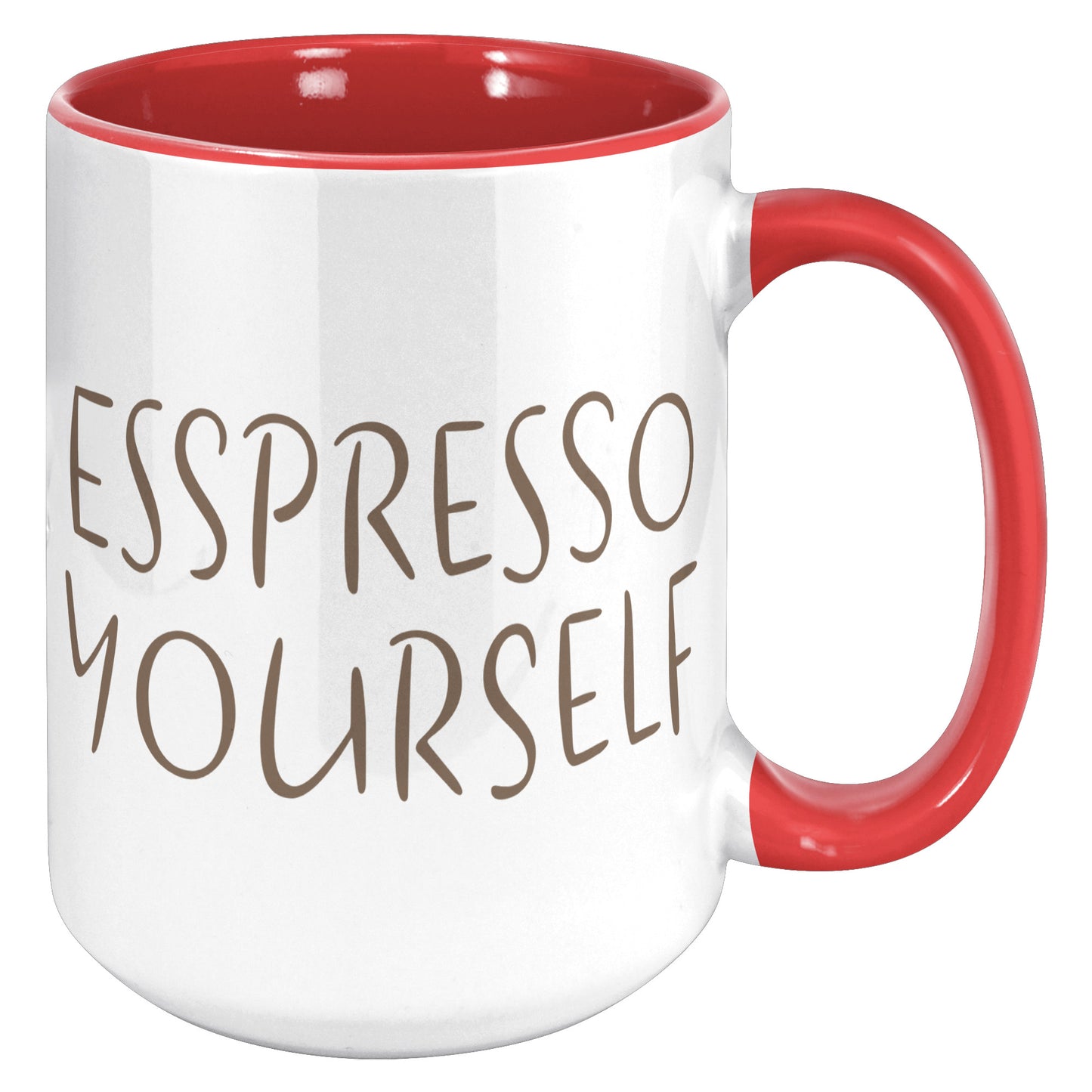 Espresso Yourself 15oz Accent Mug, Coffee Drinker Gift, Espresso Lover Gift