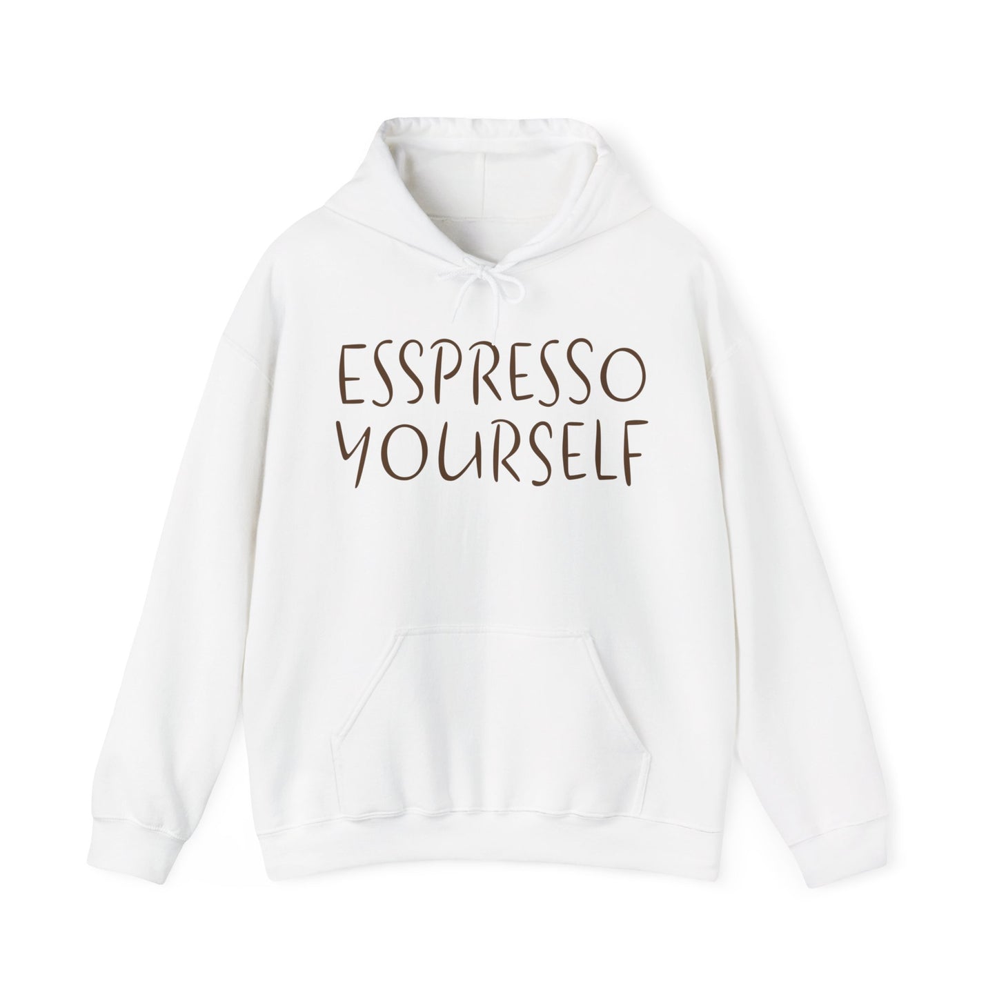 Espresso Yourself Coffee Unisex Heavy Blend™ Hooded Sweatshirt, Coffee Gift, Coffee Lover Gift, Coffee Drinker Gift, Mom Gift, Dad Gift, Boyfriend Gift, Girlfriend Gift