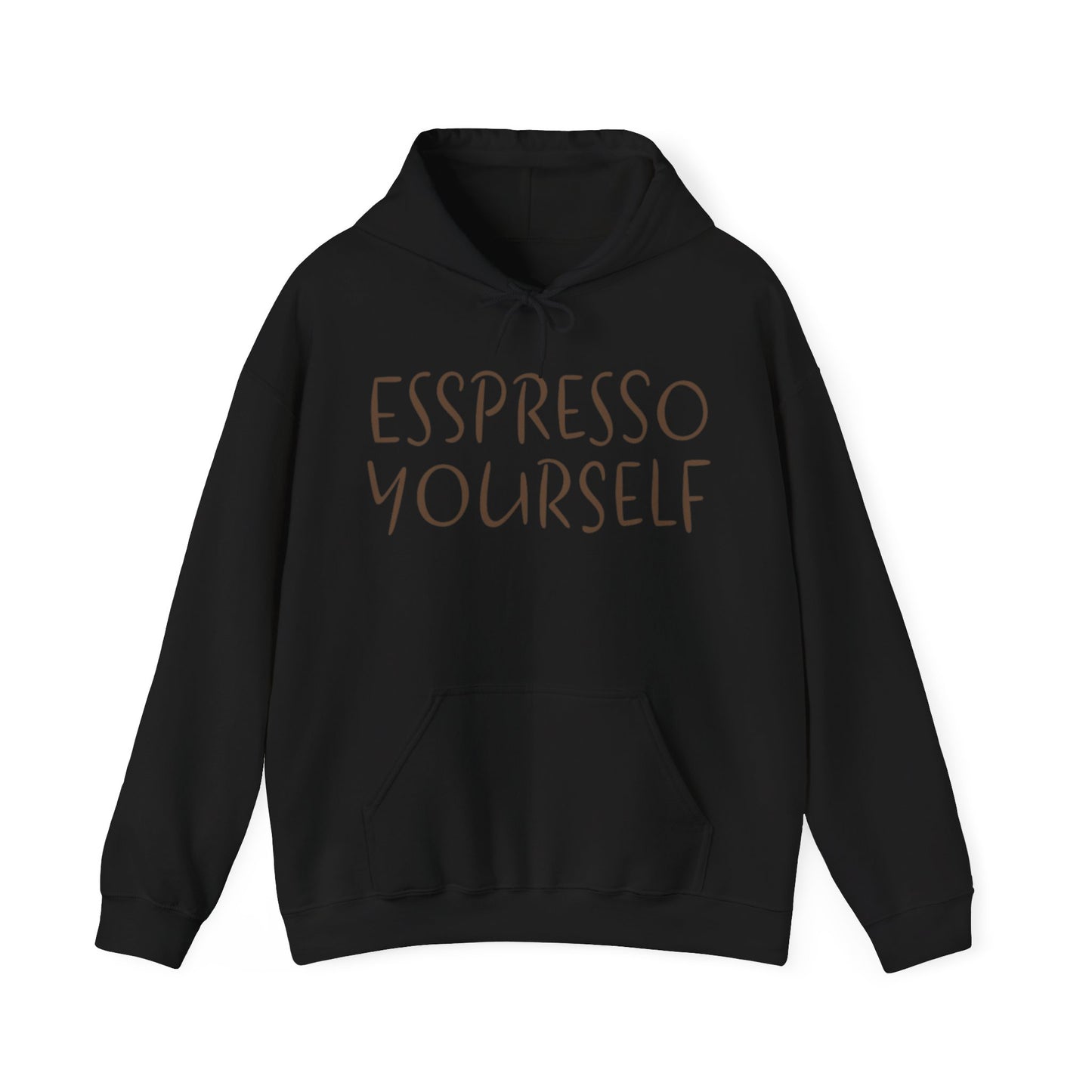 Espresso Yourself Coffee Unisex Heavy Blend™ Hooded Sweatshirt, Coffee Gift, Coffee Lover Gift, Coffee Drinker Gift, Mom Gift, Dad Gift, Boyfriend Gift, Girlfriend Gift