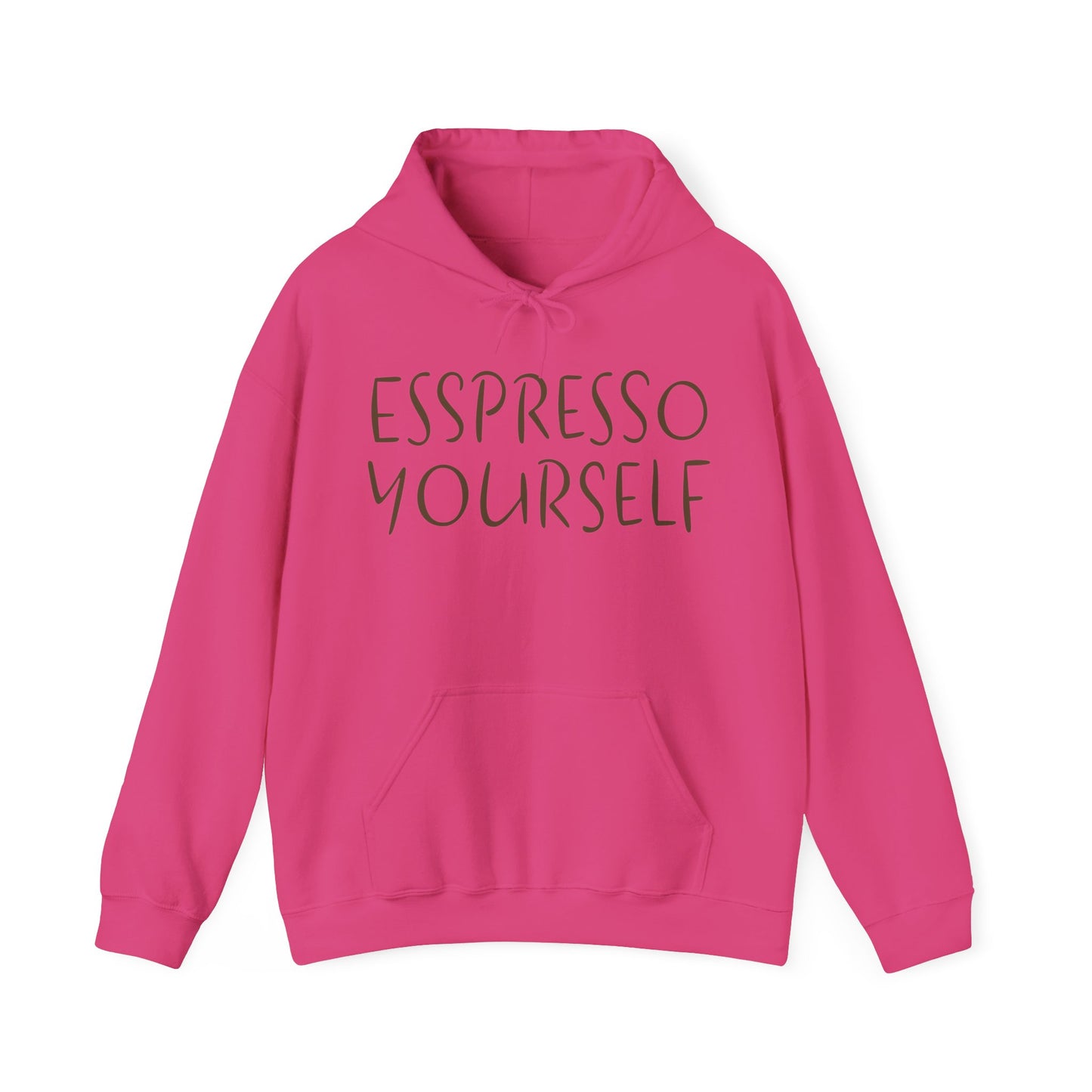 Espresso Yourself Coffee Unisex Heavy Blend™ Hooded Sweatshirt, Coffee Gift, Coffee Lover Gift, Coffee Drinker Gift, Mom Gift, Dad Gift, Boyfriend Gift, Girlfriend Gift