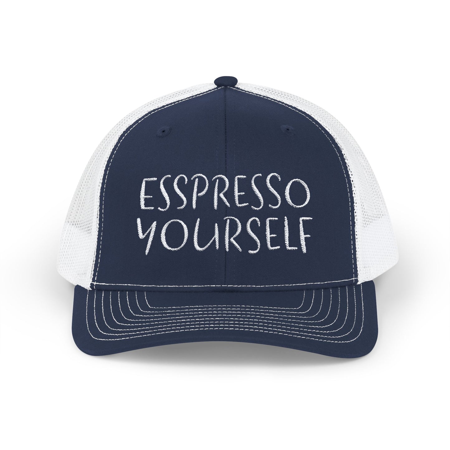 Espresso Yourself Snapback Trucker Cap, Coffee Lover Hat, Espresso Lover Gift
