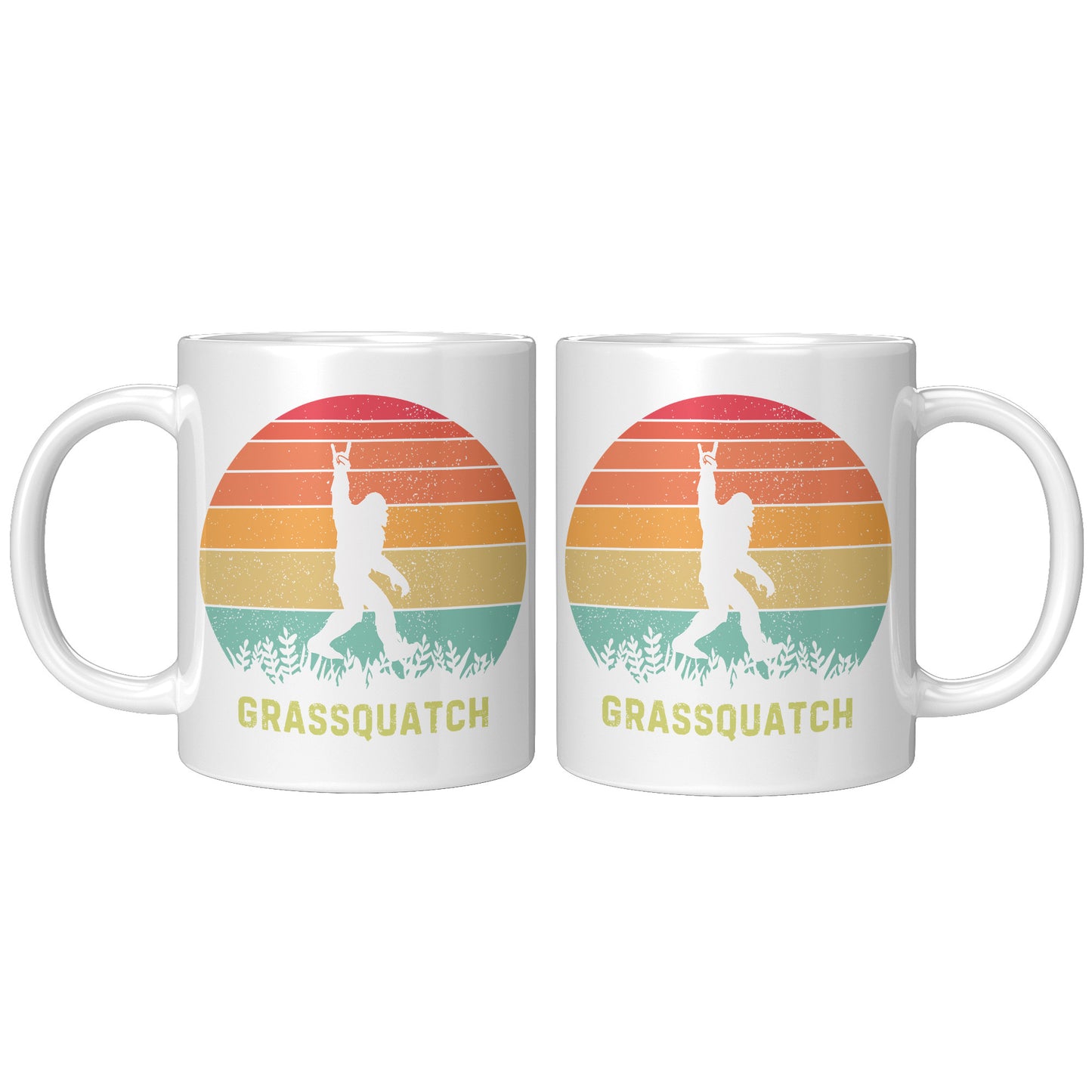 Grassquatch 11oz Mug, Bluegrass Mug, Sasquatch Lover Gift, Funny Mug