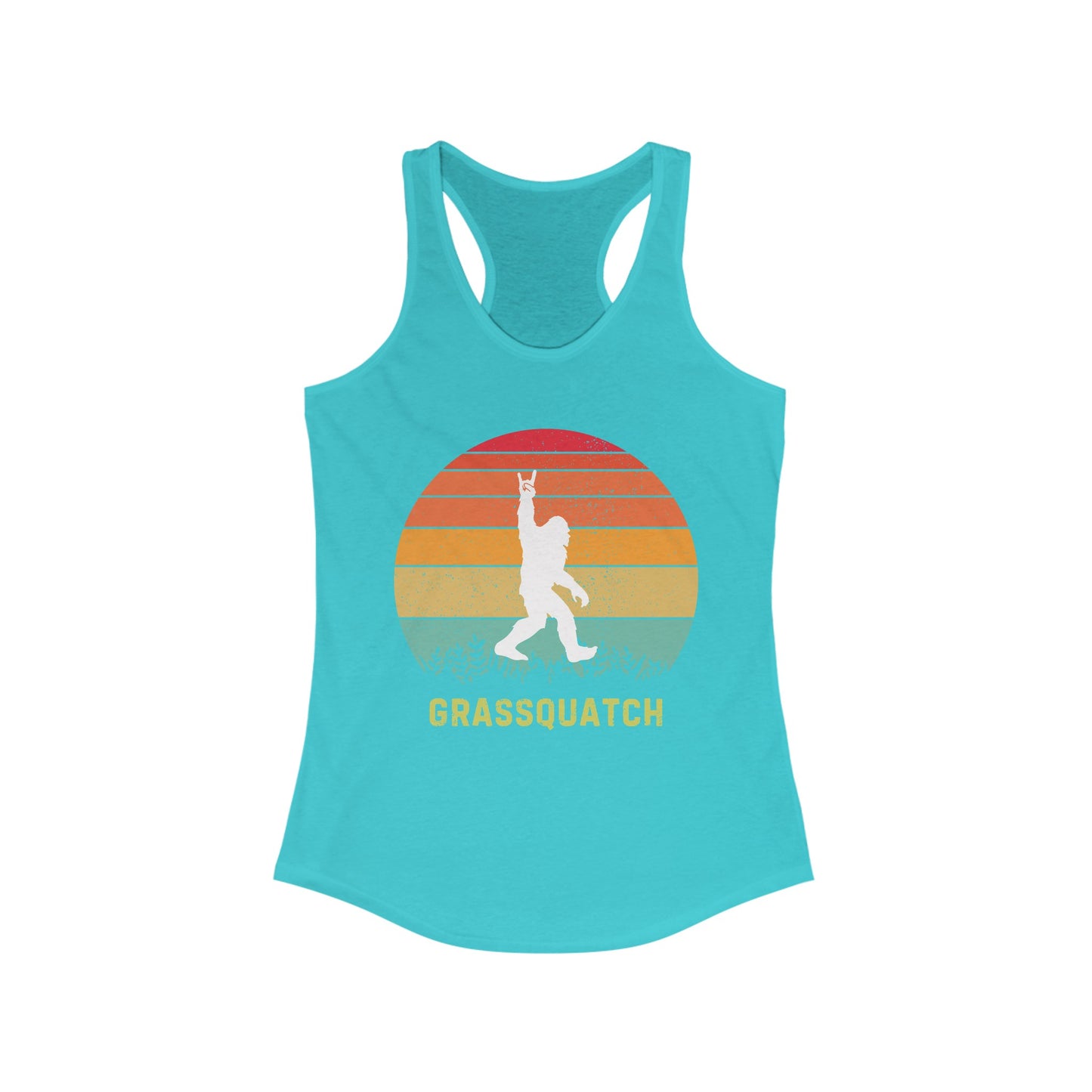 Grassquatch Racerback Tank Top, Bluegrass Tank Top, Sasquatch Lover Gift, Funny Sweatshirt, Music Lover Gift