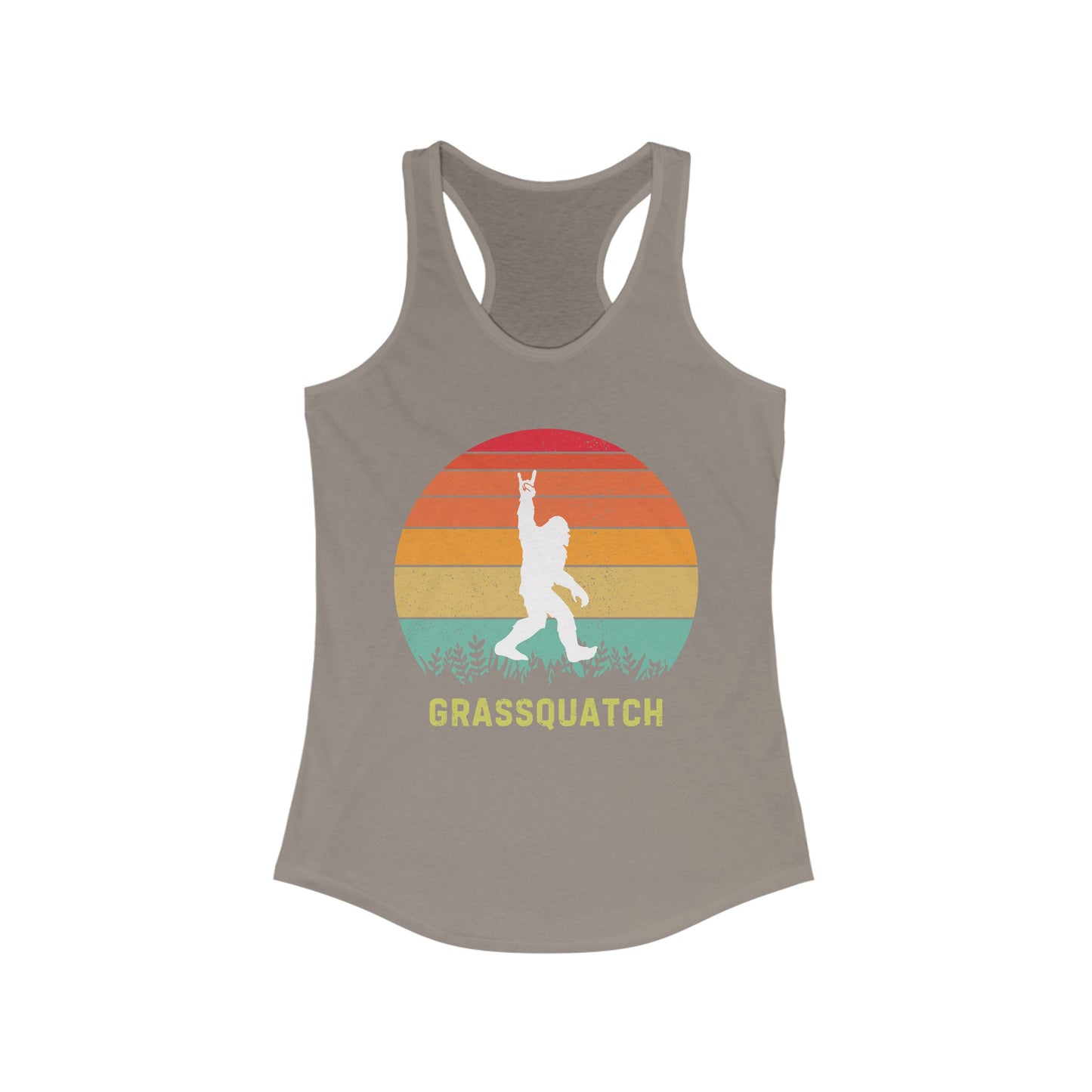 Grassquatch Racerback Tank Top, Bluegrass Tank Top, Sasquatch Lover Gift, Funny Sweatshirt, Music Lover Gift