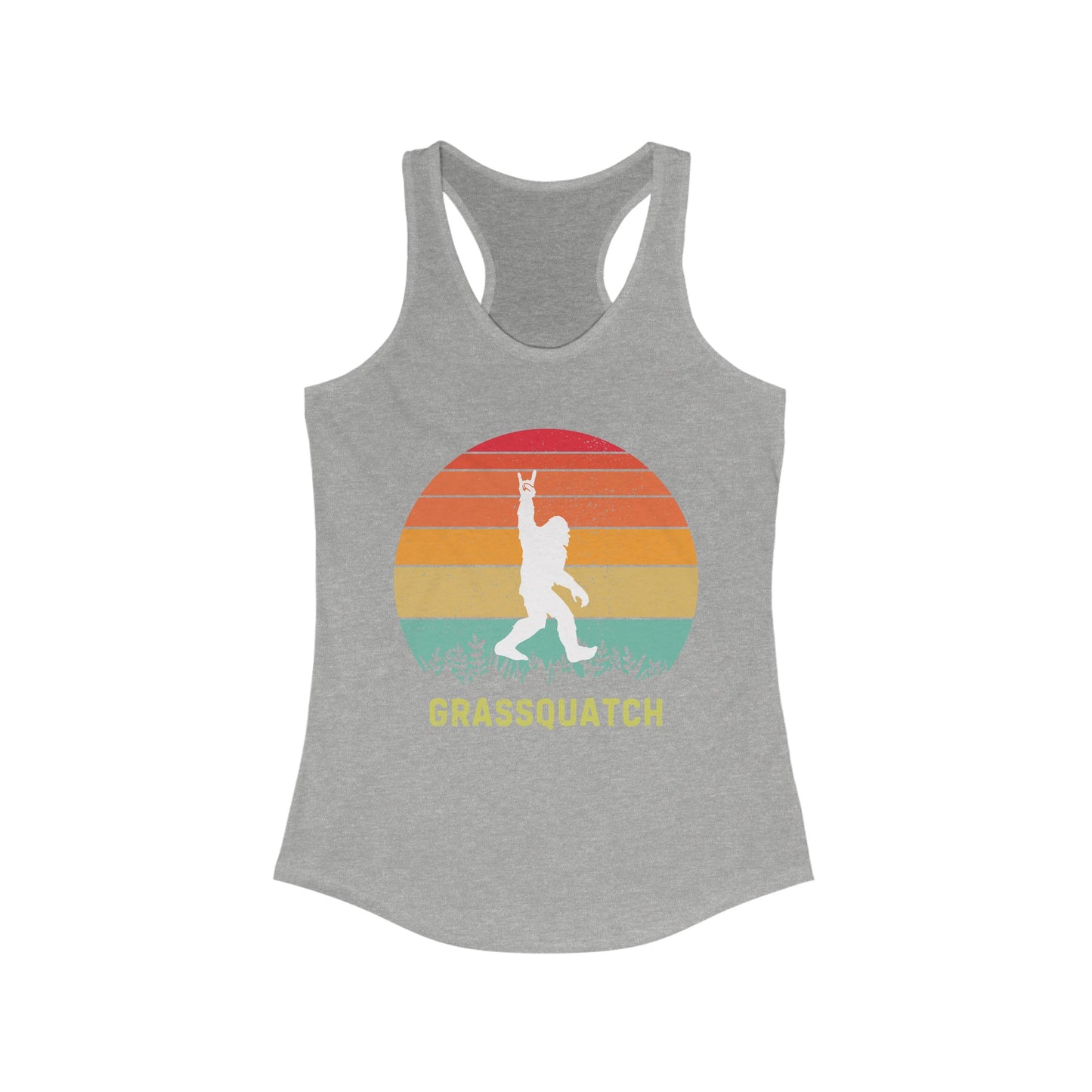 Grassquatch Racerback Tank Top, Bluegrass Tank Top, Sasquatch Lover Gift, Funny Sweatshirt, Music Lover Gift