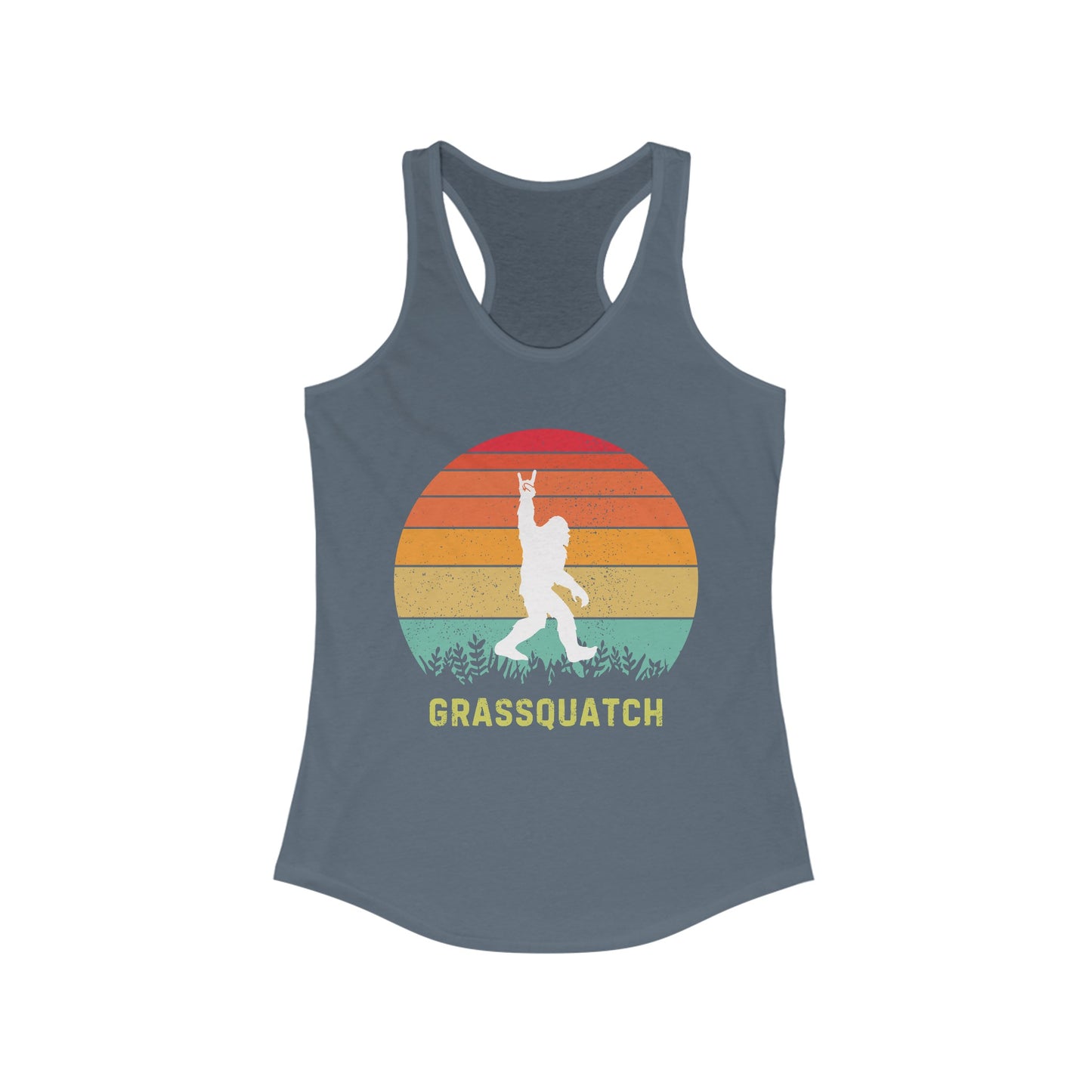 Grassquatch Racerback Tank Top, Bluegrass Tank Top, Sasquatch Lover Gift, Funny Sweatshirt, Music Lover Gift