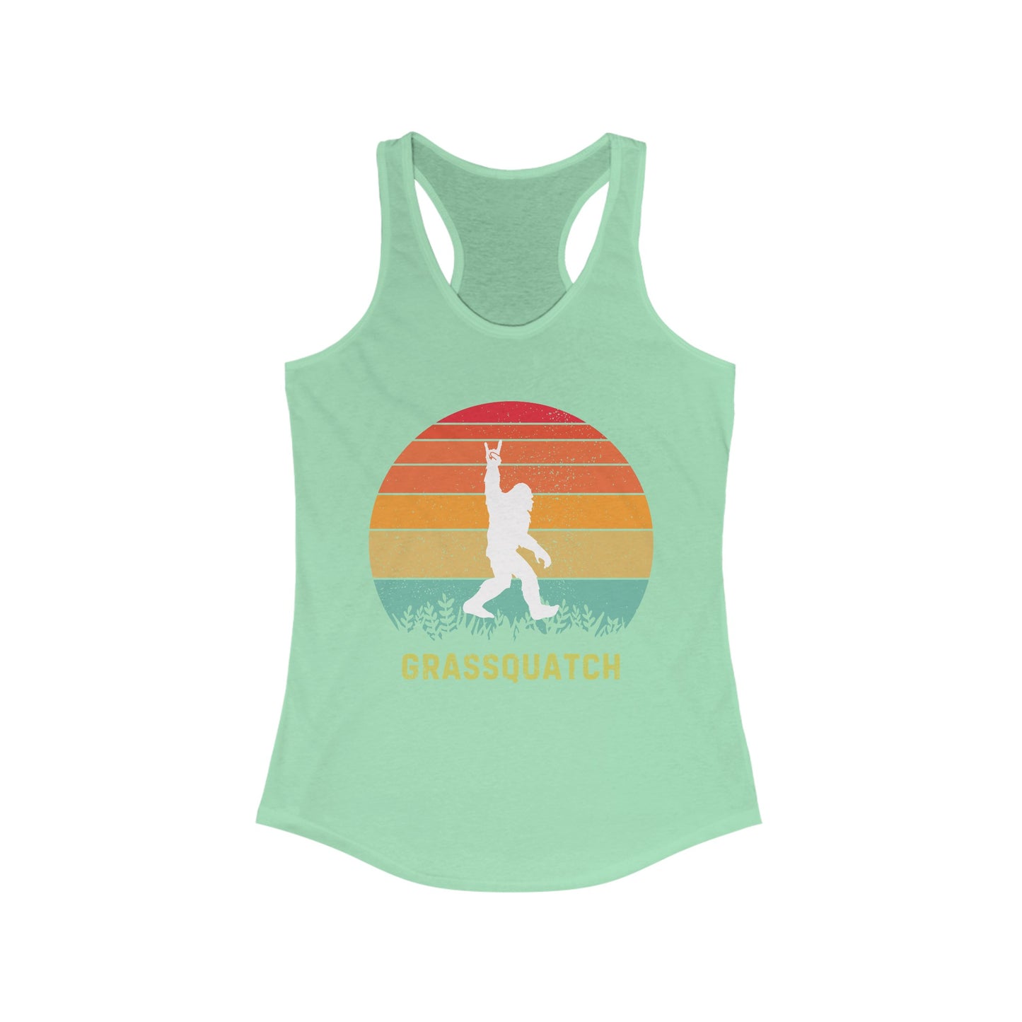 Grassquatch Racerback Tank Top, Bluegrass Tank Top, Sasquatch Lover Gift, Funny Sweatshirt, Music Lover Gift