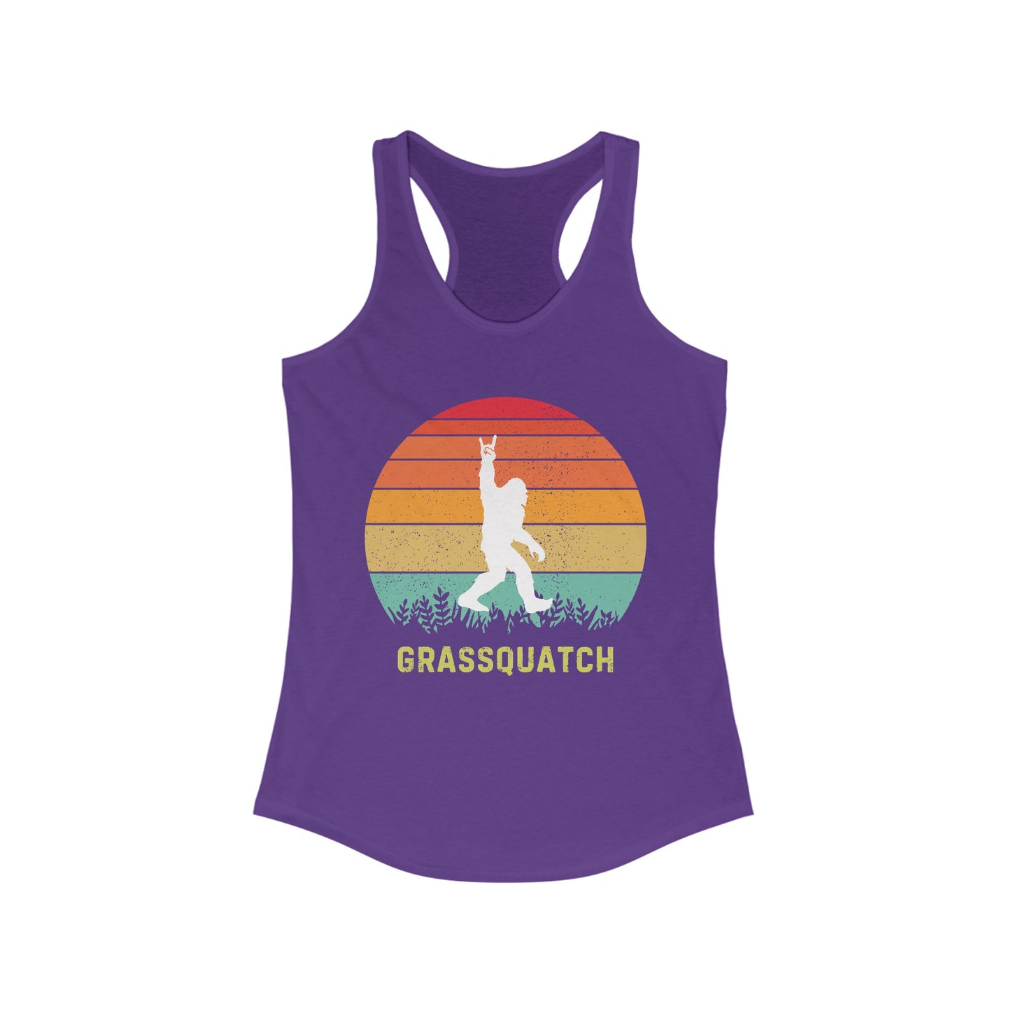 Grassquatch Racerback Tank Top, Bluegrass Tank Top, Sasquatch Lover Gift, Funny Sweatshirt, Music Lover Gift
