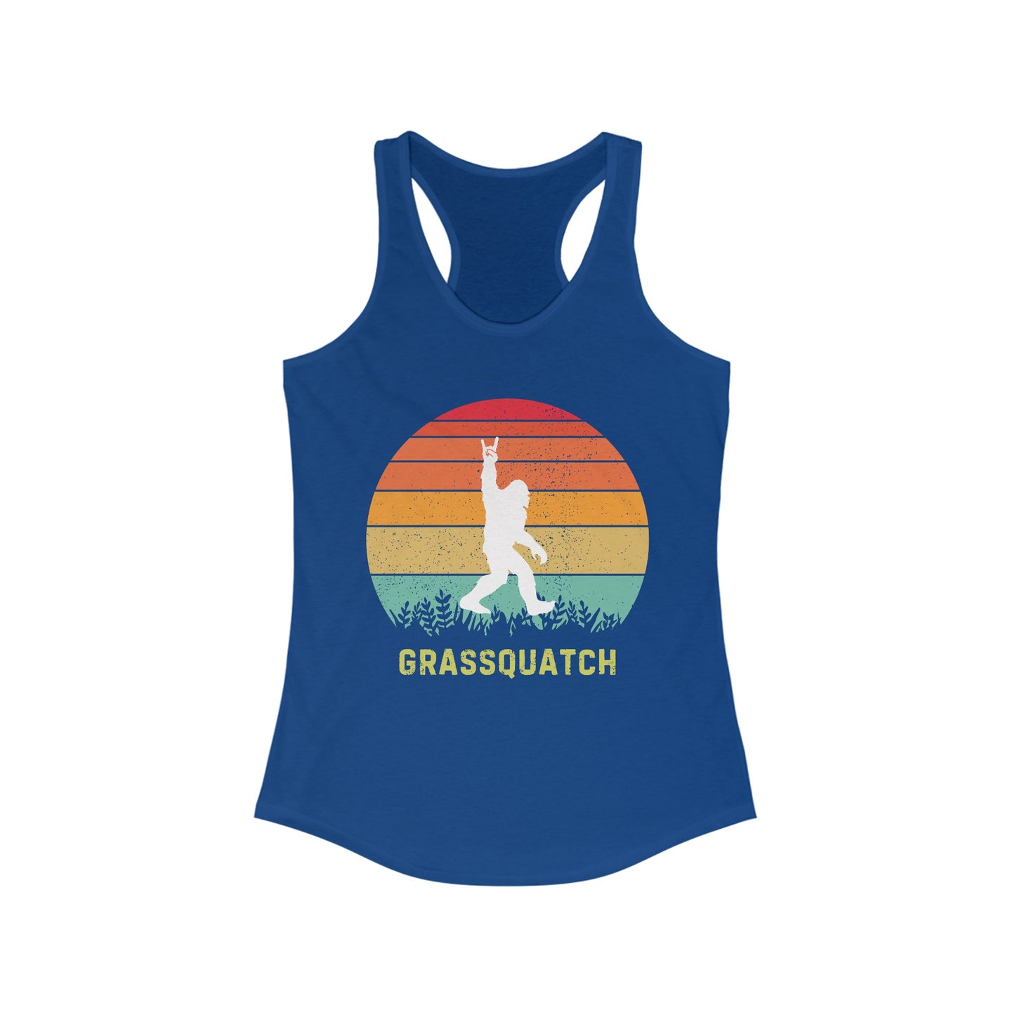 Grassquatch Racerback Tank Top, Bluegrass Tank Top, Sasquatch Lover Gift, Funny Sweatshirt, Music Lover Gift