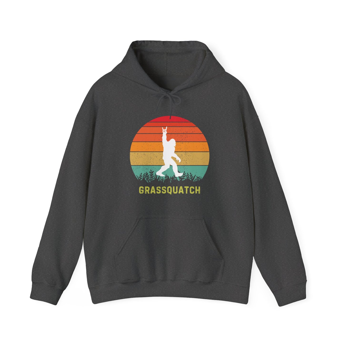 Grassquatch Unisex Heavy Blend™ Hoodie Sweatshirt, Bluegrass Hoodie, Sasquatch Lover Gift, Funny Sweatshirt, Music Lover Gift