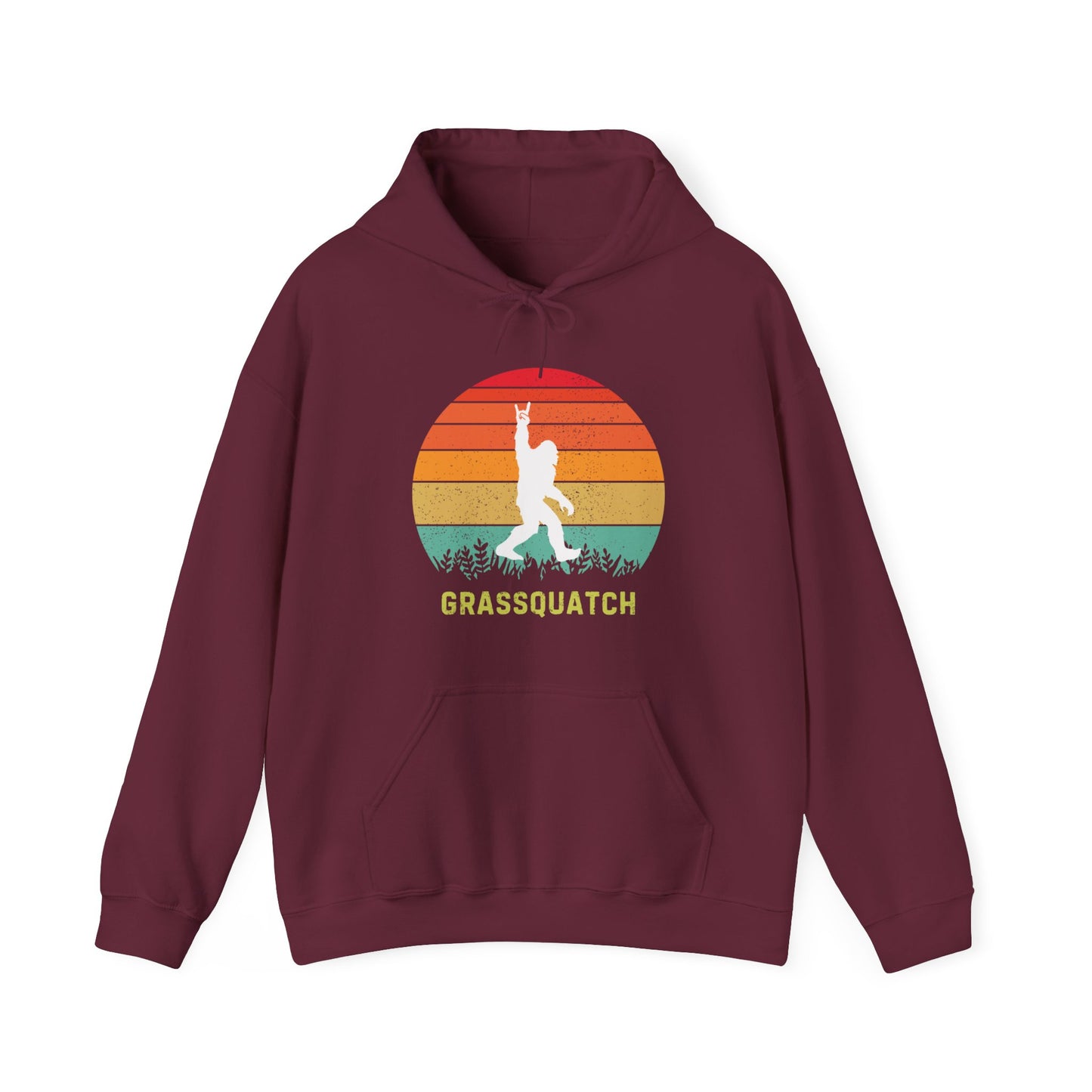 Grassquatch Unisex Heavy Blend™ Hoodie Sweatshirt, Bluegrass Hoodie, Sasquatch Lover Gift, Funny Sweatshirt, Music Lover Gift