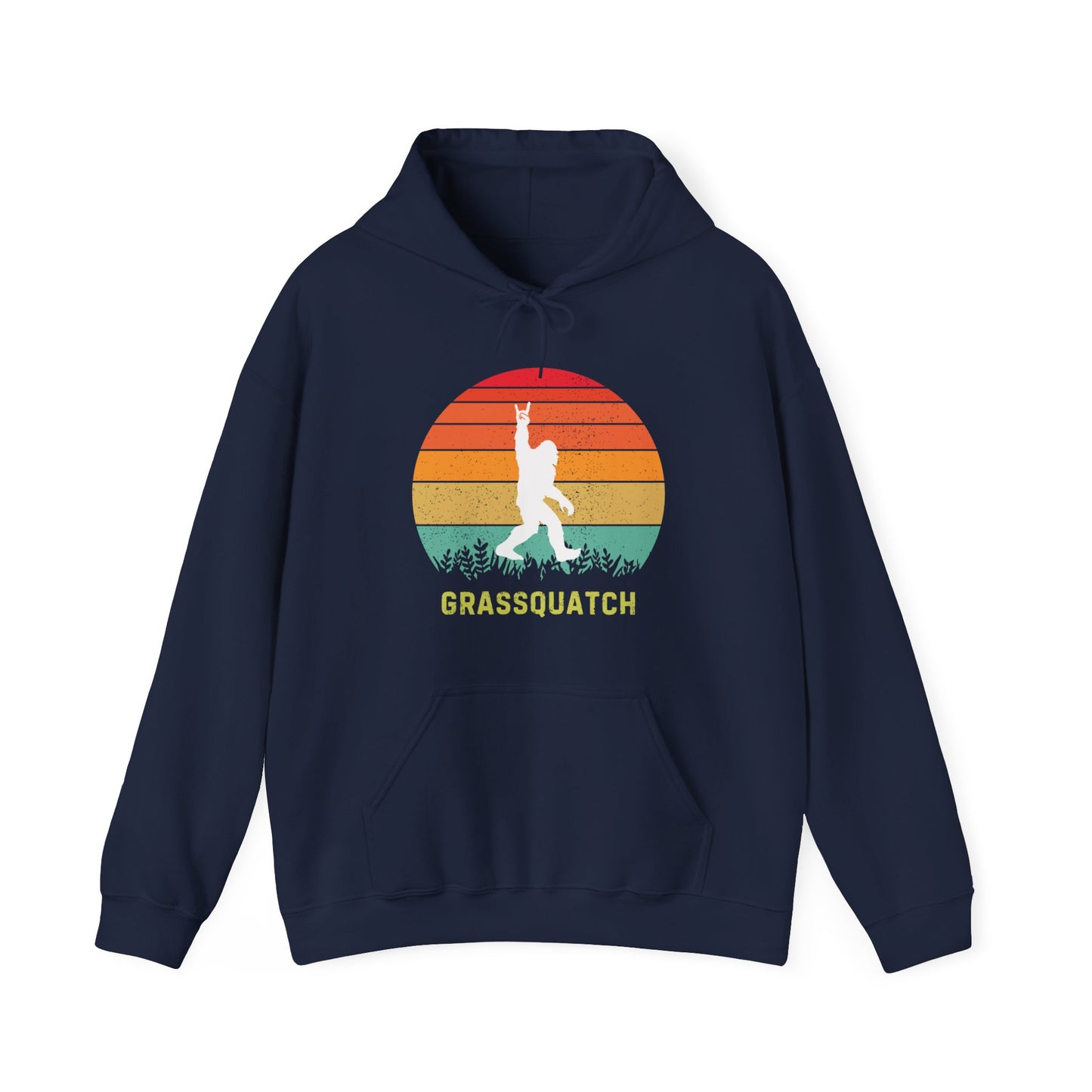 Grassquatch Unisex Heavy Blend™ Hoodie Sweatshirt, Bluegrass Hoodie, Sasquatch Lover Gift, Funny Sweatshirt, Music Lover Gift