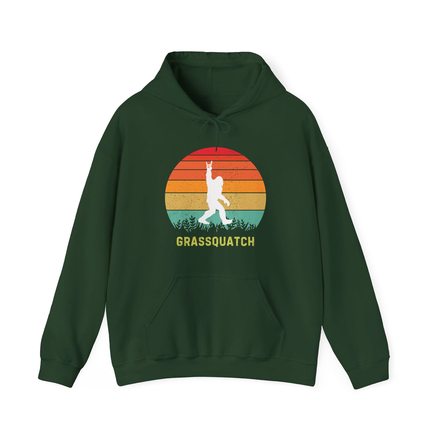 Grassquatch Unisex Heavy Blend™ Hoodie Sweatshirt, Bluegrass Hoodie, Sasquatch Lover Gift, Funny Sweatshirt, Music Lover Gift
