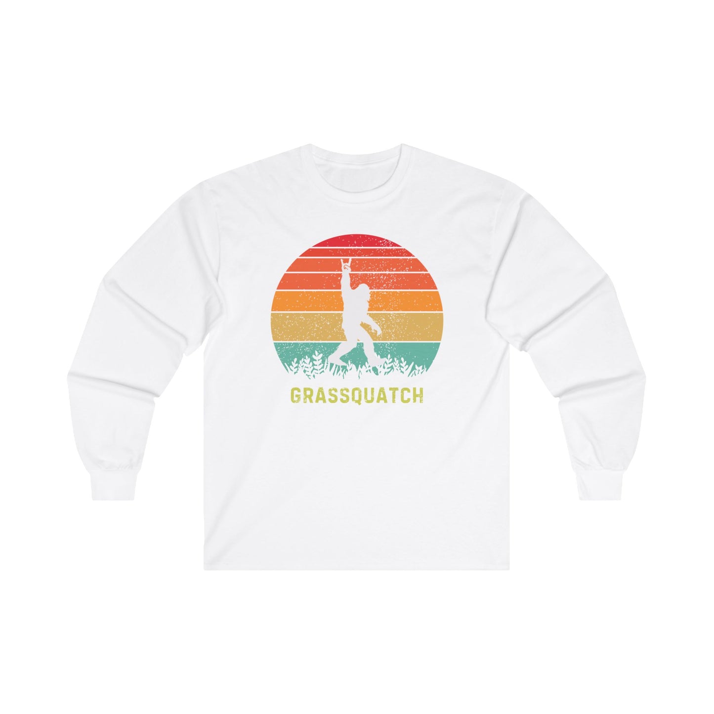 Grassquatch Unisex Ultra Cotton Long Sleeve T-shirt, Bluegrass T-shirt, Sasquatch Lover Gift, Music Lover Gift