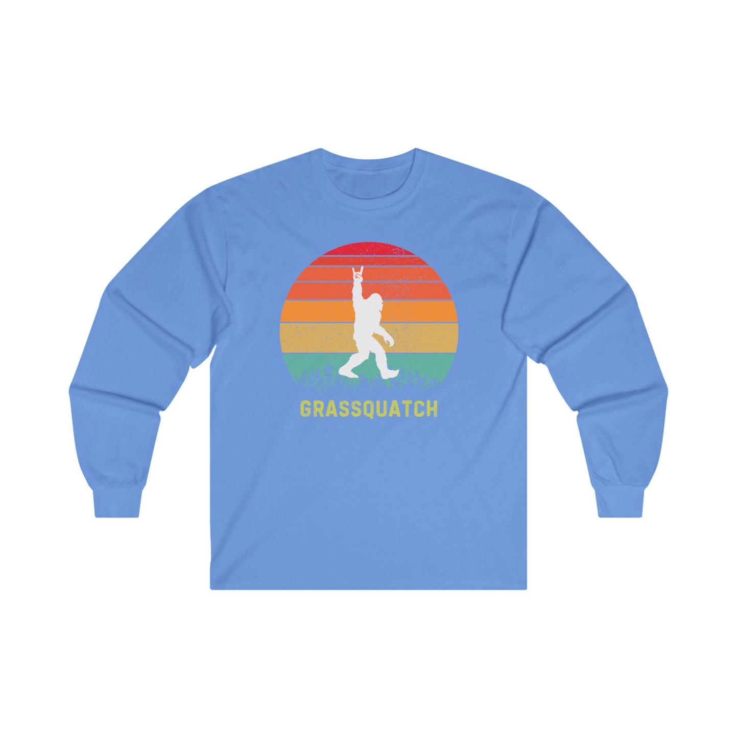 Grassquatch Unisex Ultra Cotton Long Sleeve T-shirt, Bluegrass T-shirt, Sasquatch Lover Gift, Music Lover Gift