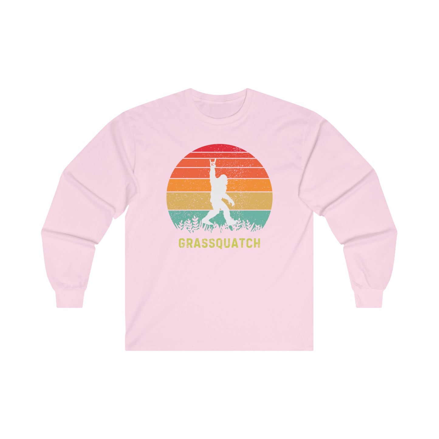 Grassquatch Unisex Ultra Cotton Long Sleeve T-shirt, Bluegrass T-shirt, Sasquatch Lover Gift, Music Lover Gift