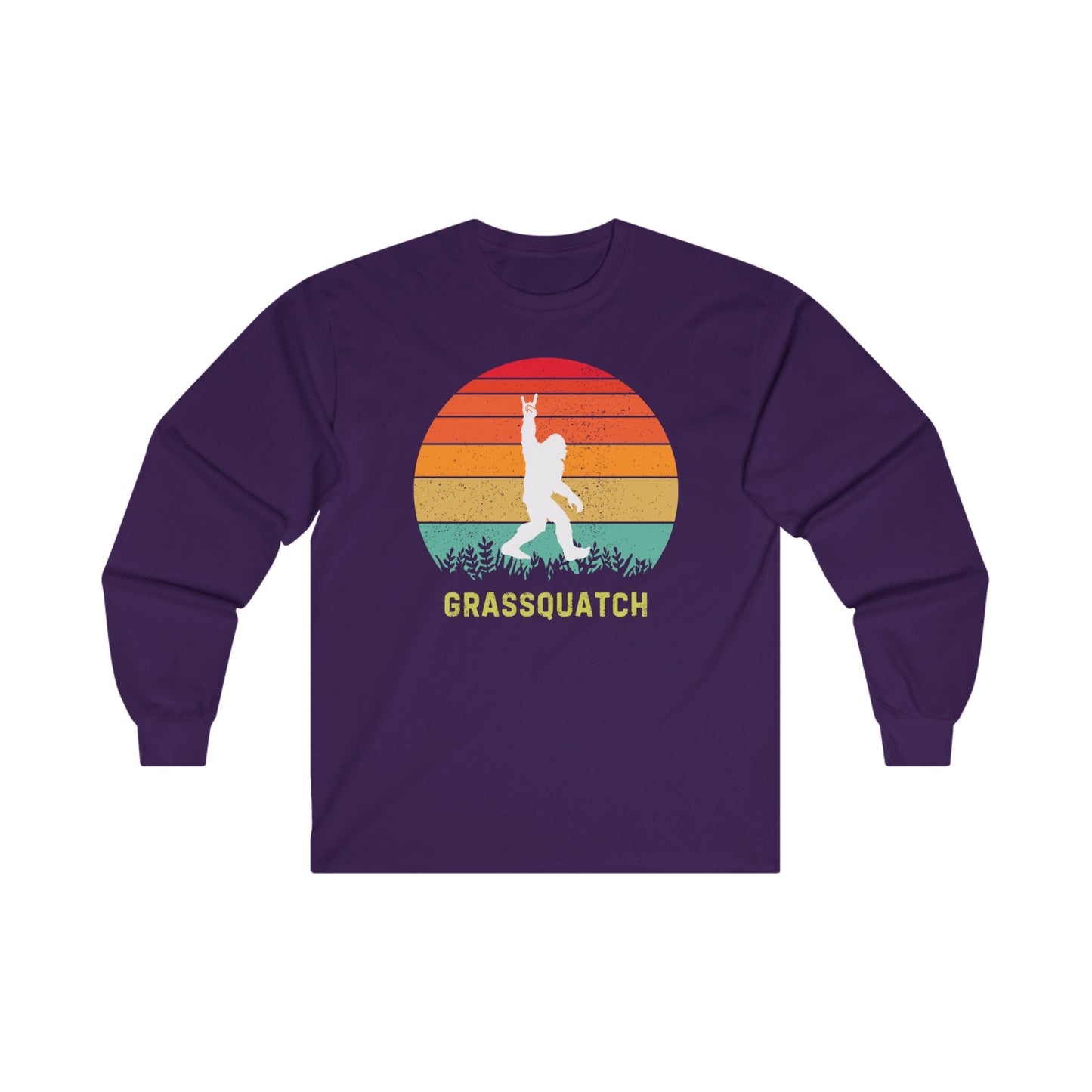 Grassquatch Unisex Ultra Cotton Long Sleeve T-shirt, Bluegrass T-shirt, Sasquatch Lover Gift, Music Lover Gift