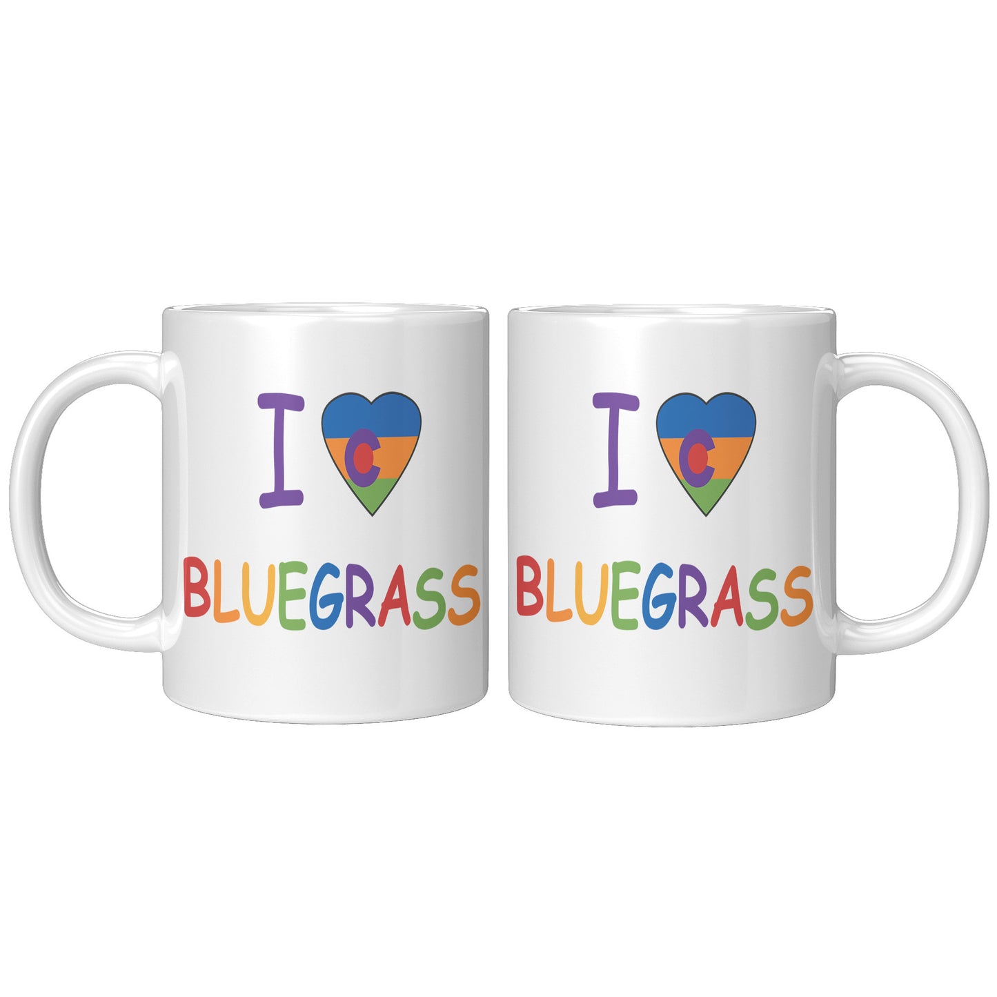 I Colorado Heart Bluegrass Pride 11oz Mug