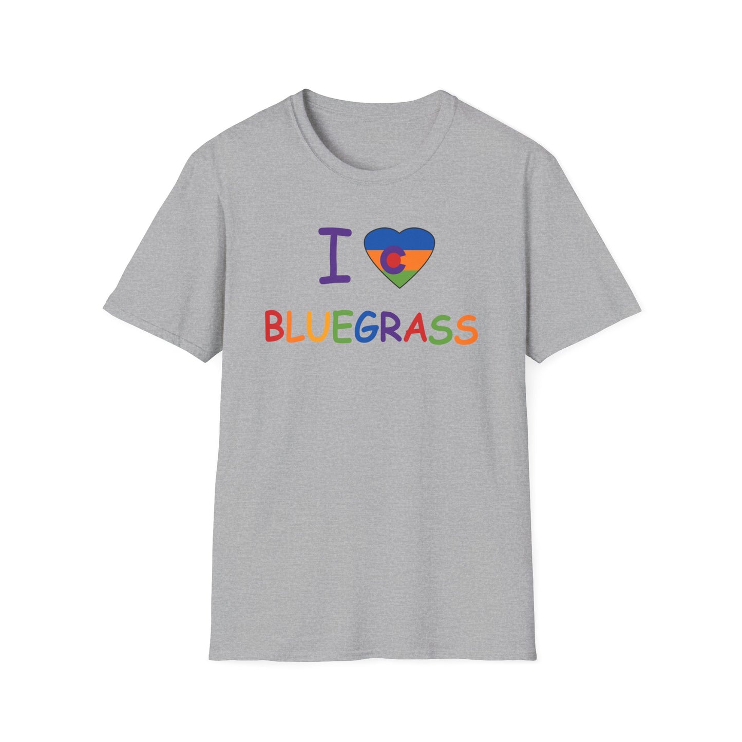 I Colorado Heart Bluegrass Pride T-Shirt, Music Lover Gift, Festival Shirt