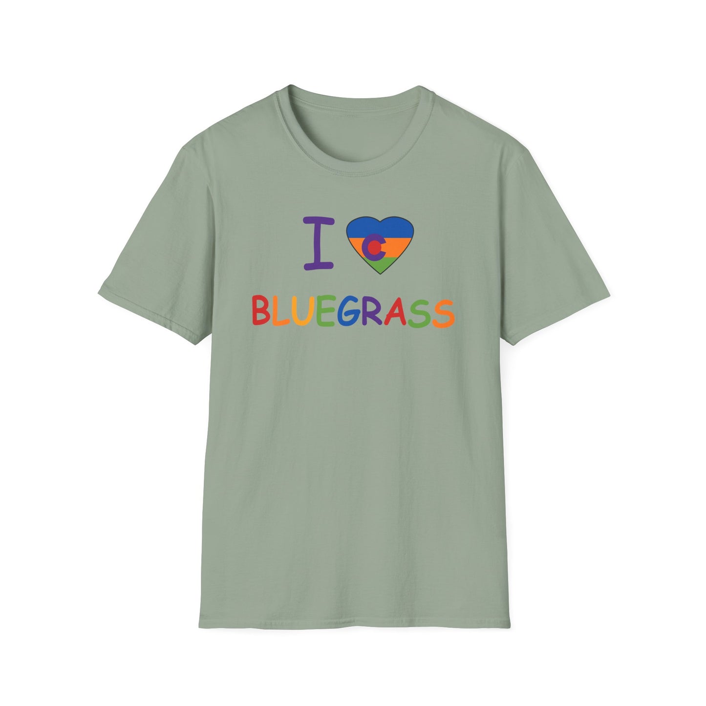 I Colorado Heart Bluegrass Pride T-Shirt, Music Lover Gift, Festival Shirt