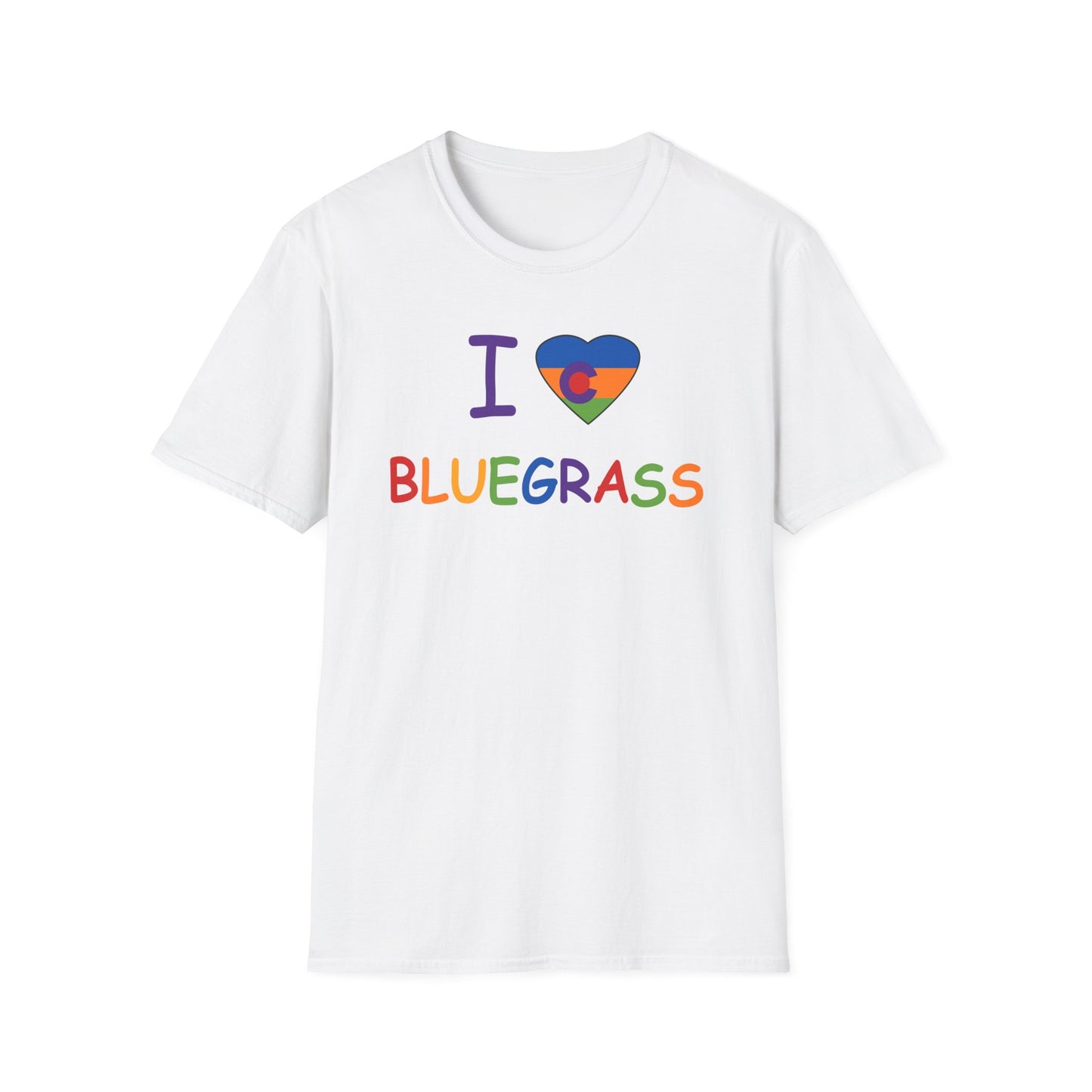 I Colorado Heart Bluegrass Pride T-Shirt, Music Lover Gift, Festival Shirt