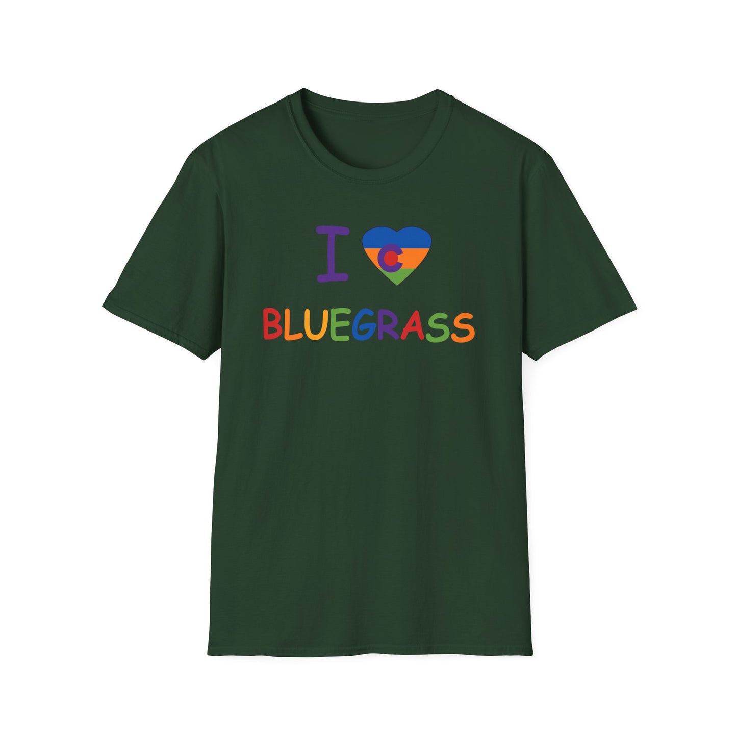 I Colorado Heart Bluegrass Pride T-Shirt, Music Lover Gift, Festival Shirt
