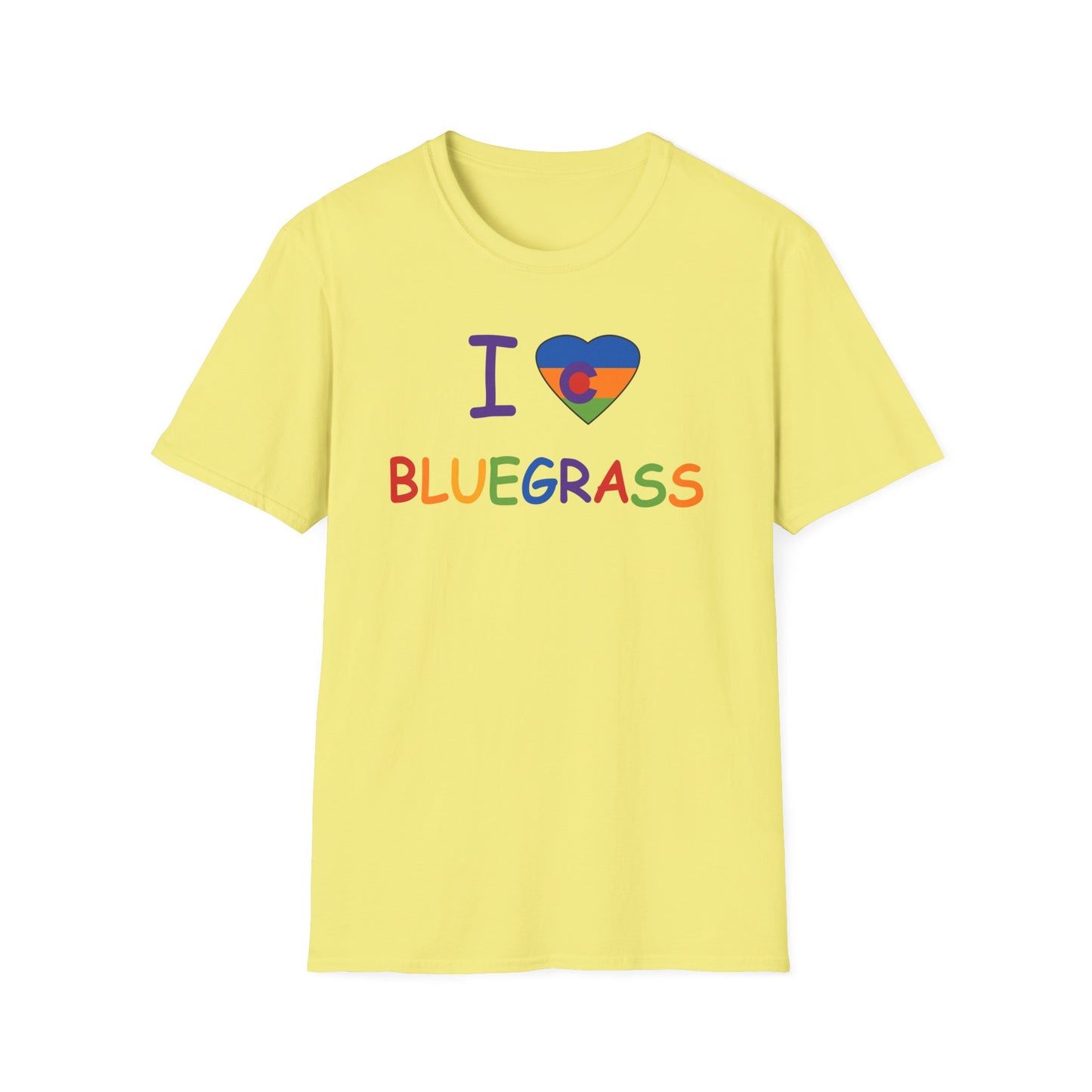 I Colorado Heart Bluegrass Pride T-Shirt, Music Lover Gift, Festival Shirt