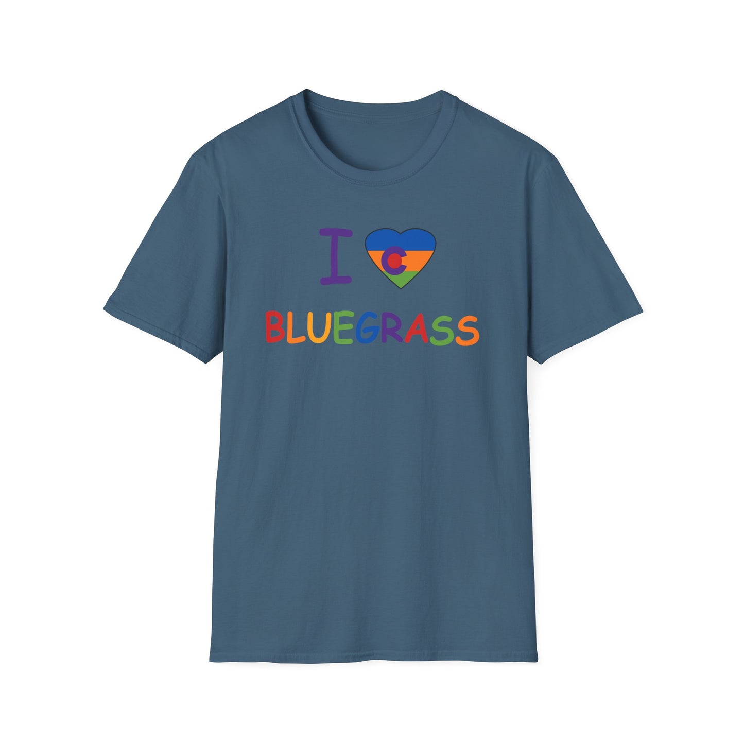 I Colorado Heart Bluegrass Pride T-Shirt, Music Lover Gift, Festival Shirt