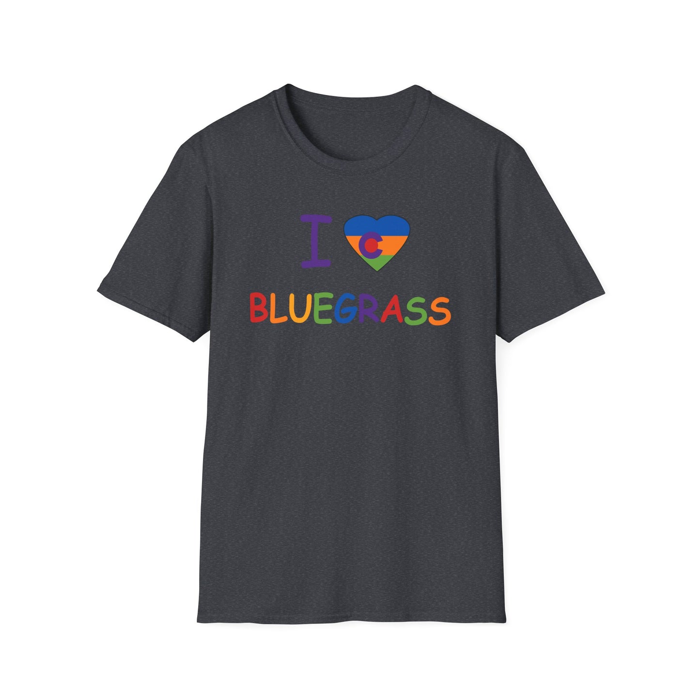 I Colorado Heart Bluegrass Pride T-Shirt, Music Lover Gift, Festival Shirt