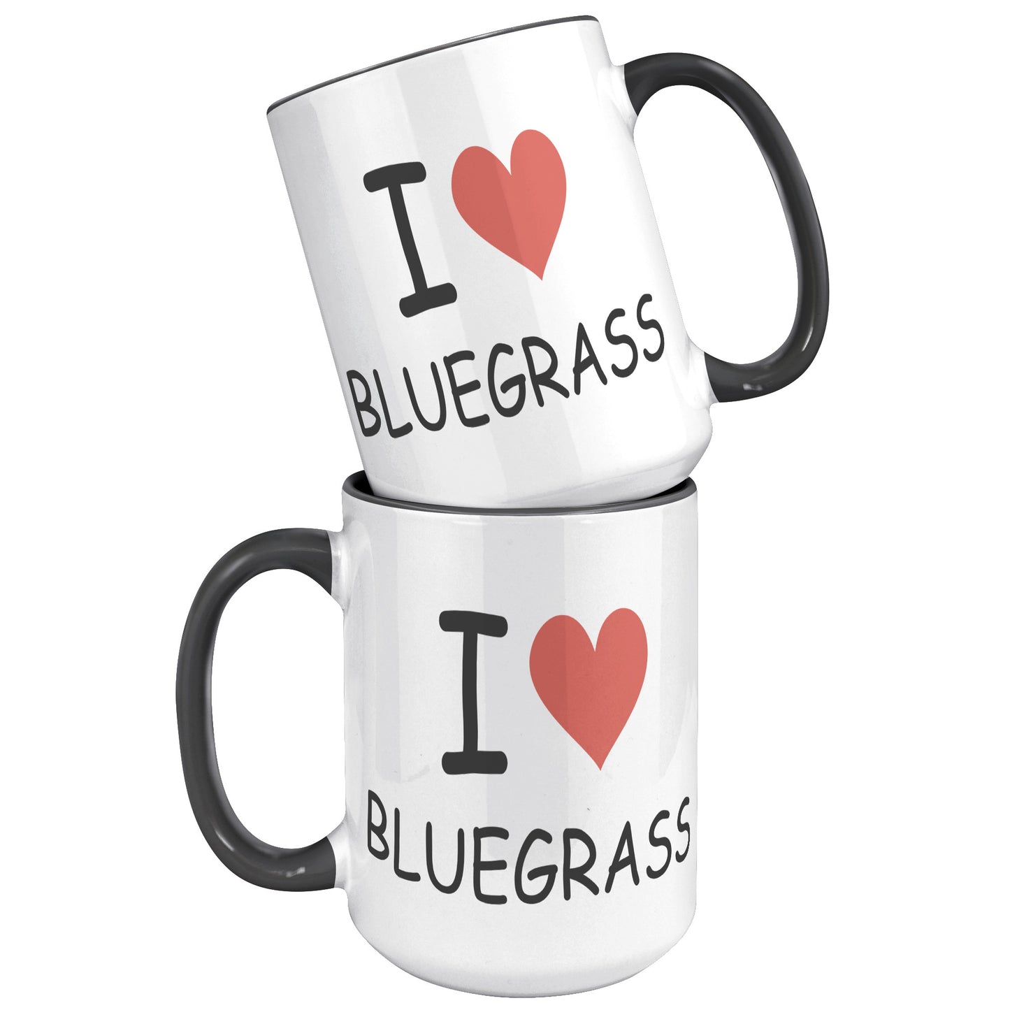 I Heart Bluegrass 15oz Accent Mug