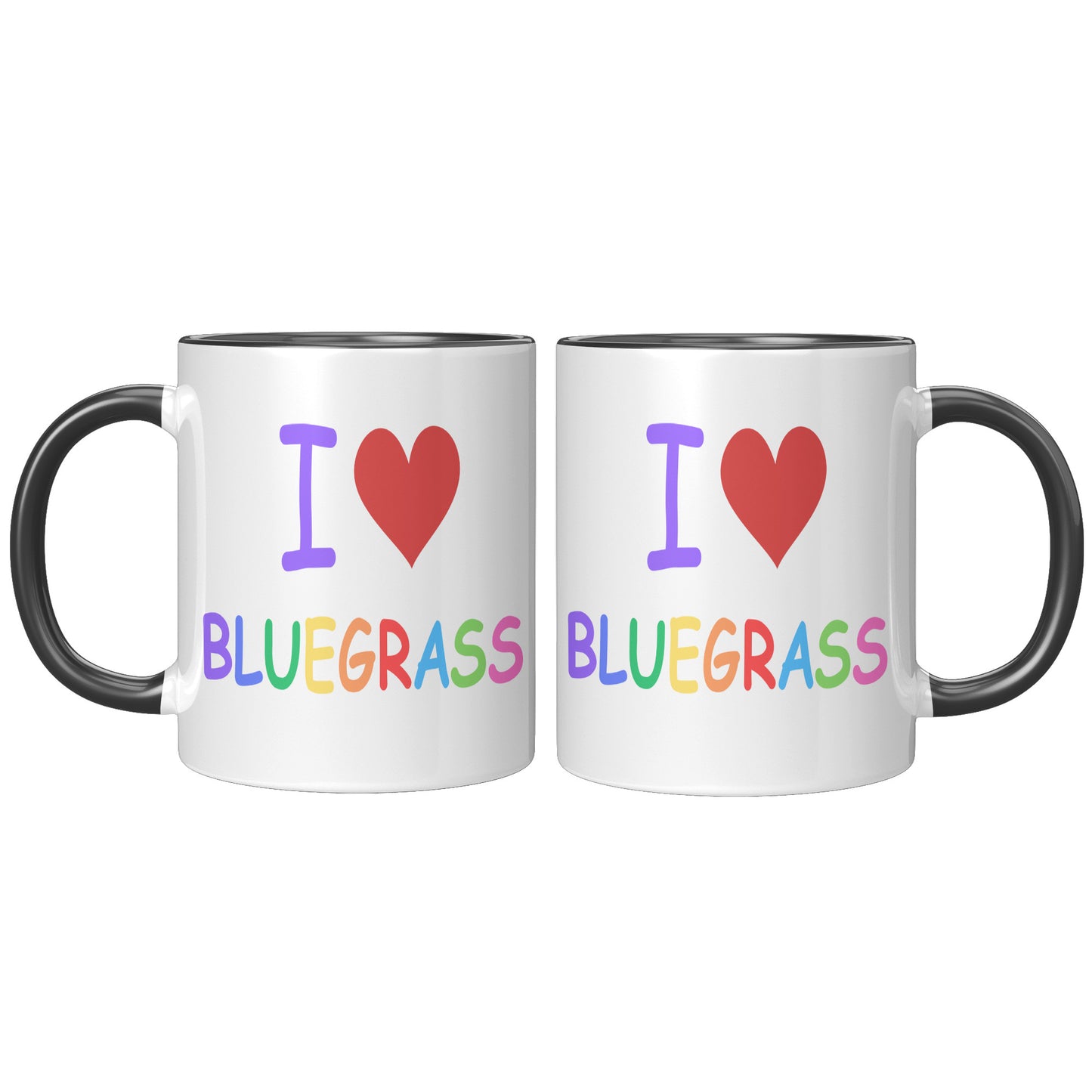 I Heart Bluegrass Pride 11oz Accent Mug